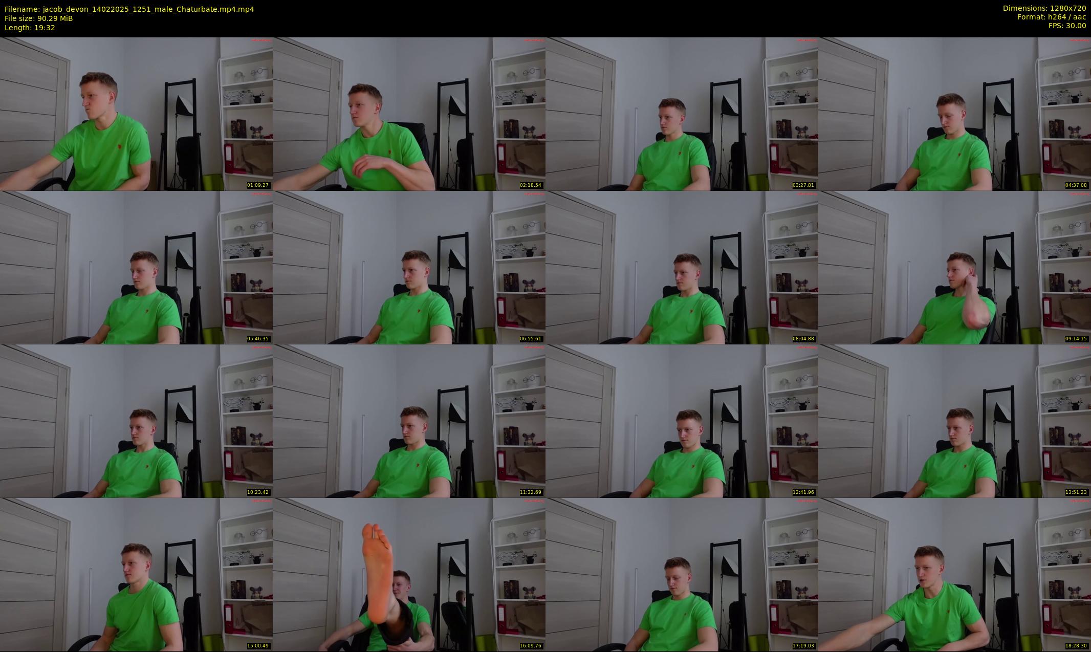 jacob_devon — 20 minute Chaturbate male cam show recording, 720p, Feb 14, 2025