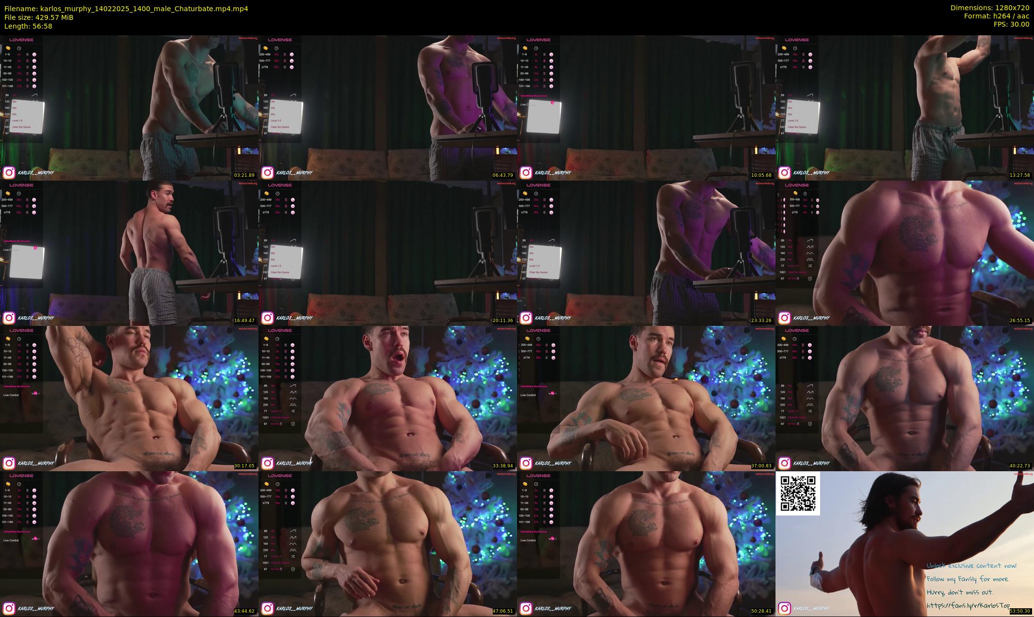 karlos_murphy — 57 minute Chaturbate male cam show recording, 720p, Feb 14, 2025