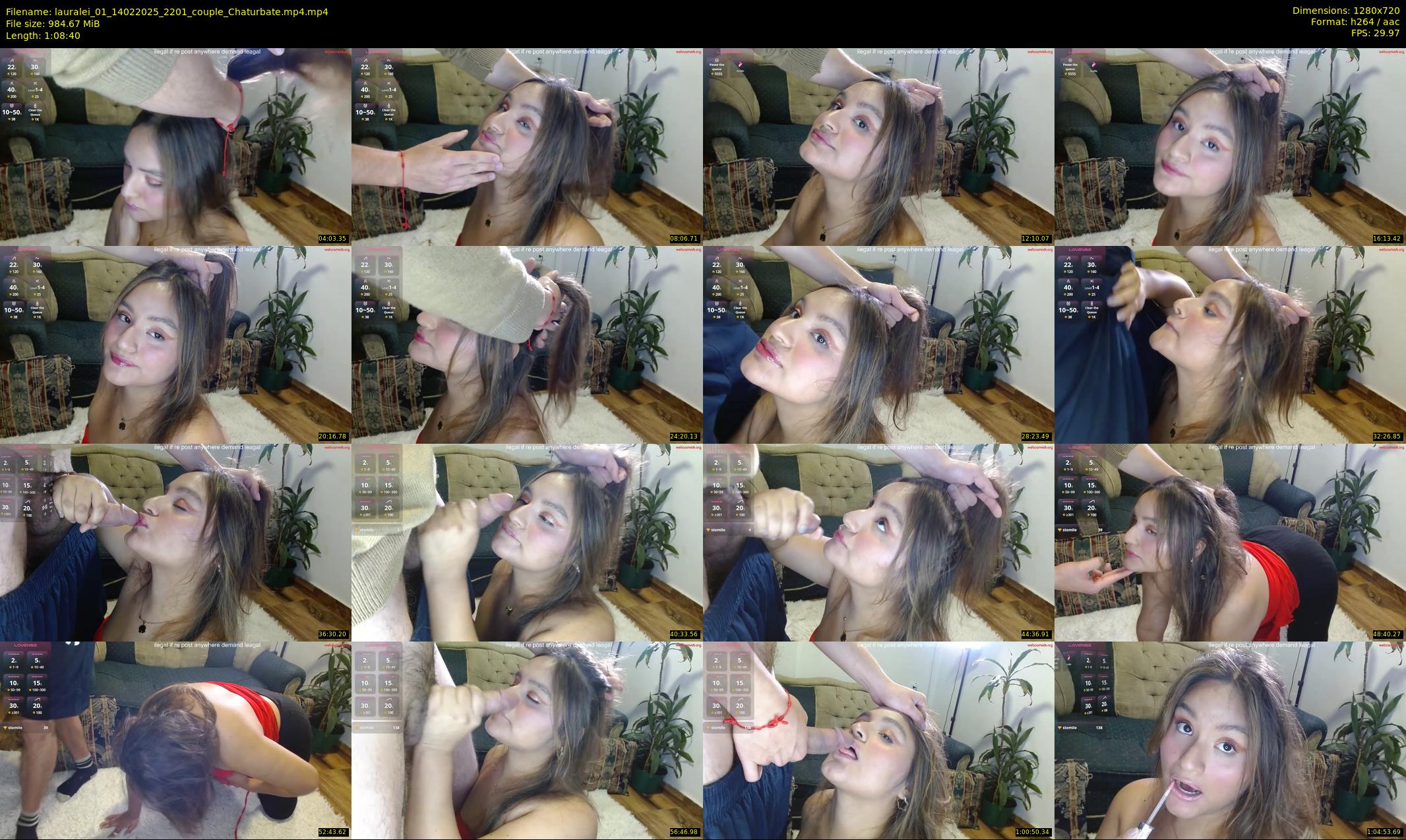 lauralei_01 — 69 minute Chaturbate couple cam show recording, 720p, Feb 14, 2025