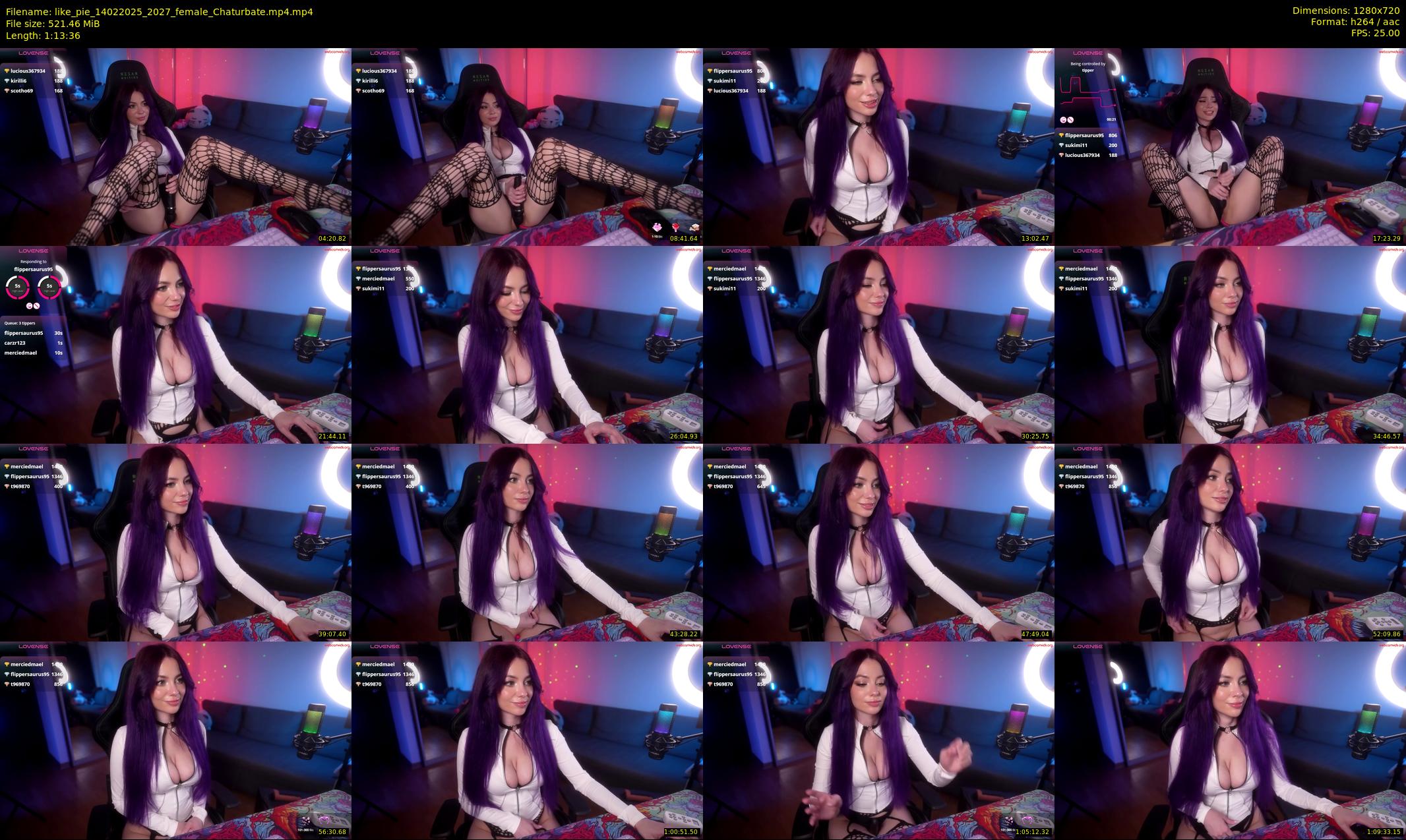 like_pie — 74 minute Chaturbate couple cam show recording, 720p, Feb 14, 2025
