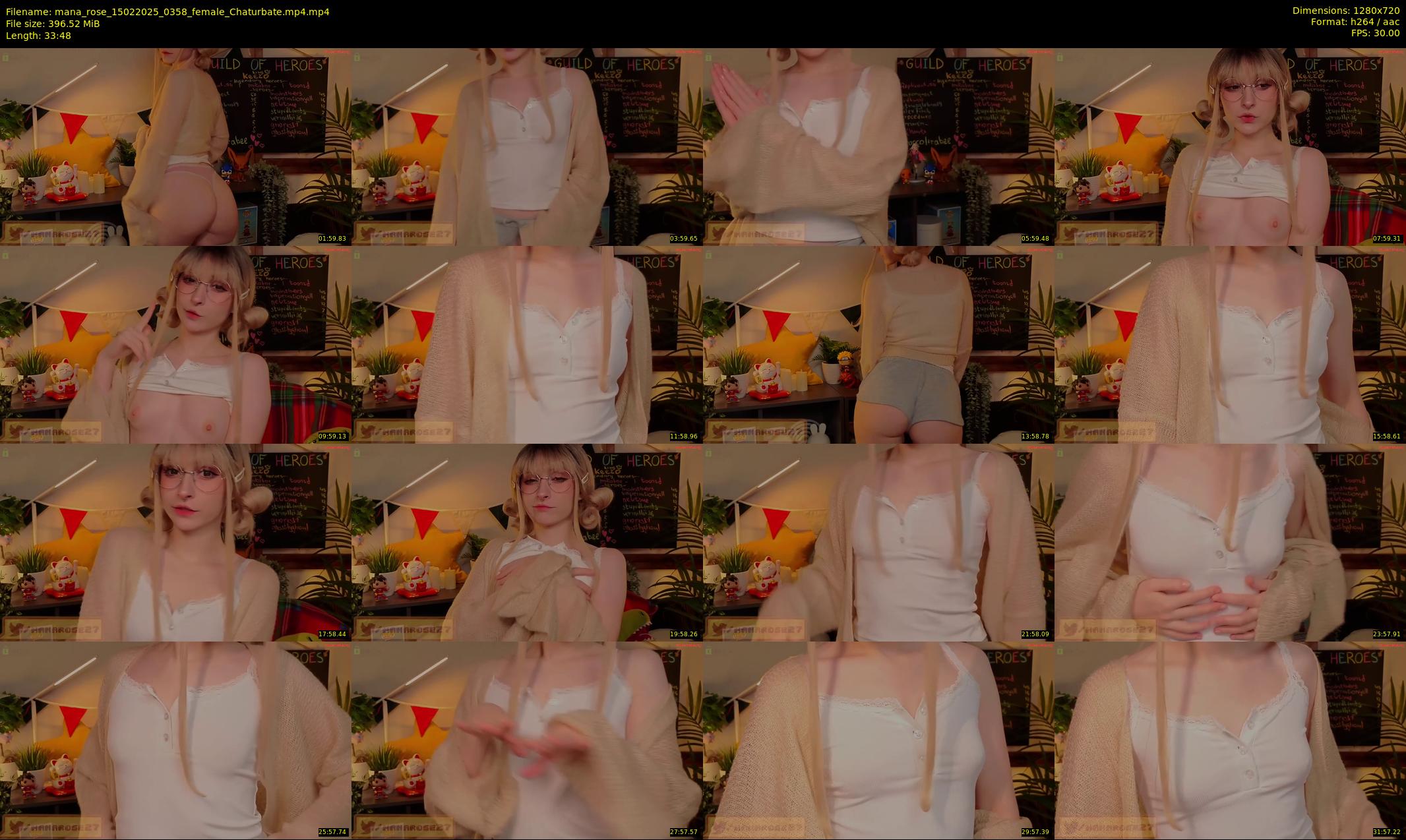mana_rose — 34 minute Chaturbate female cam show recording, 720p, Feb 15, 2025