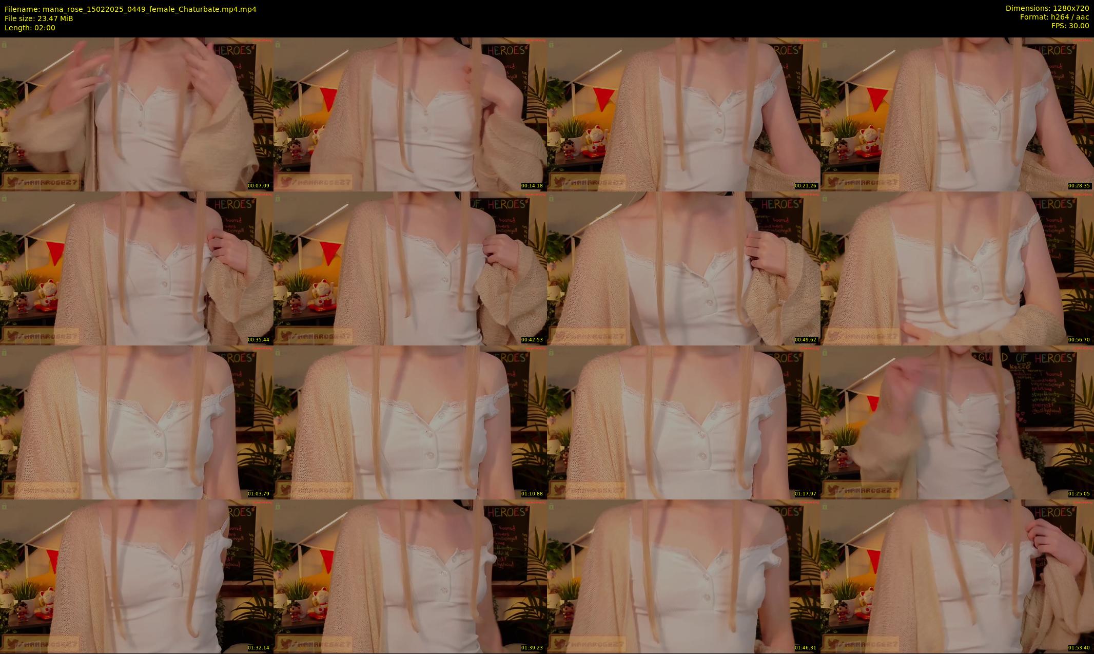 mana_rose — 2 minute Chaturbate female cam show recording, 720p, Feb 15, 2025