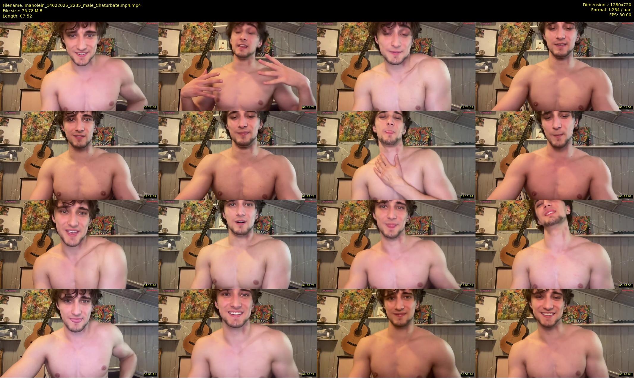 manolein — 8 minute Chaturbate male cam show recording, 720p, Feb 14, 2025