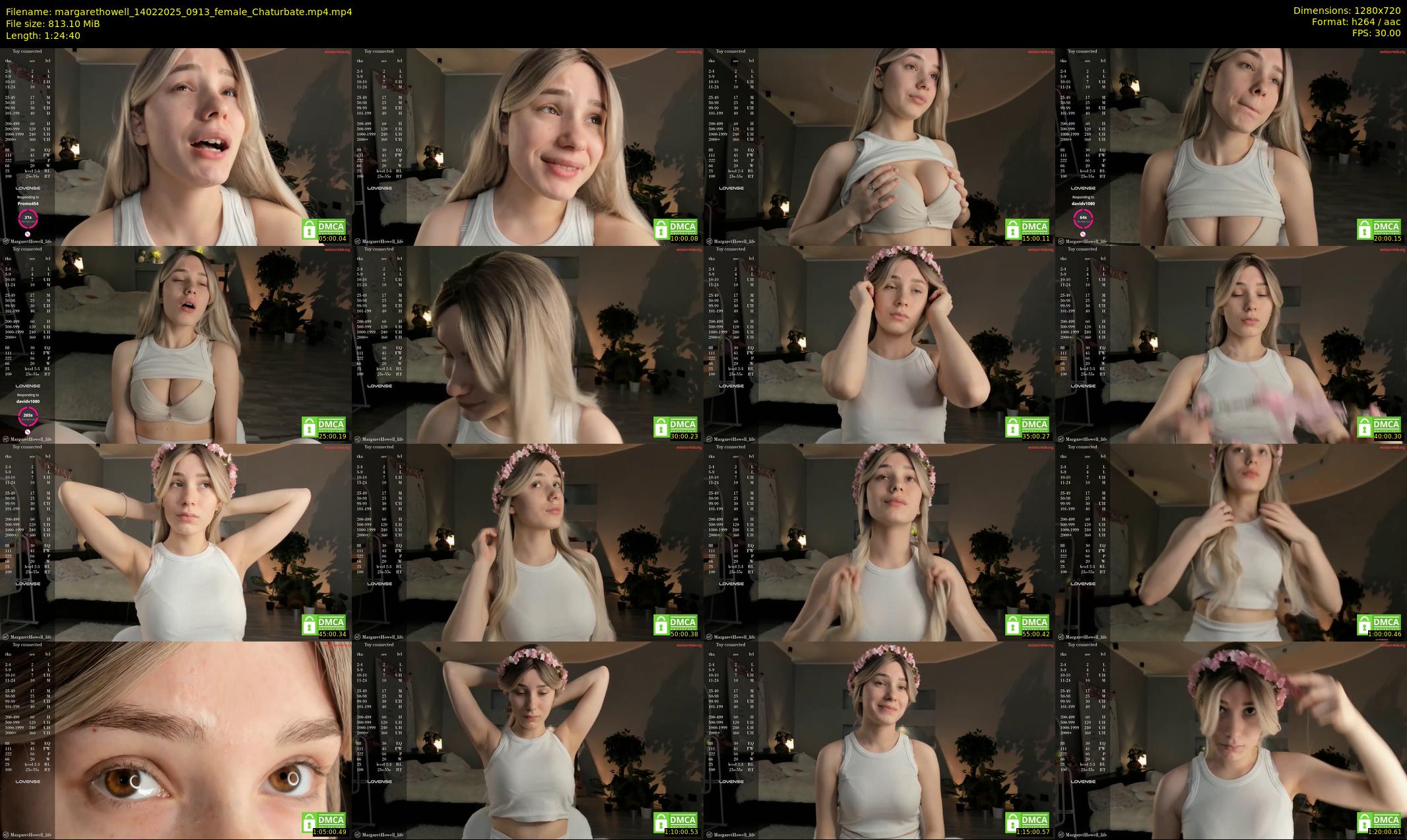 margarethowell — 85 minute Chaturbate female cam show recording, 720p, Feb 14, 2025