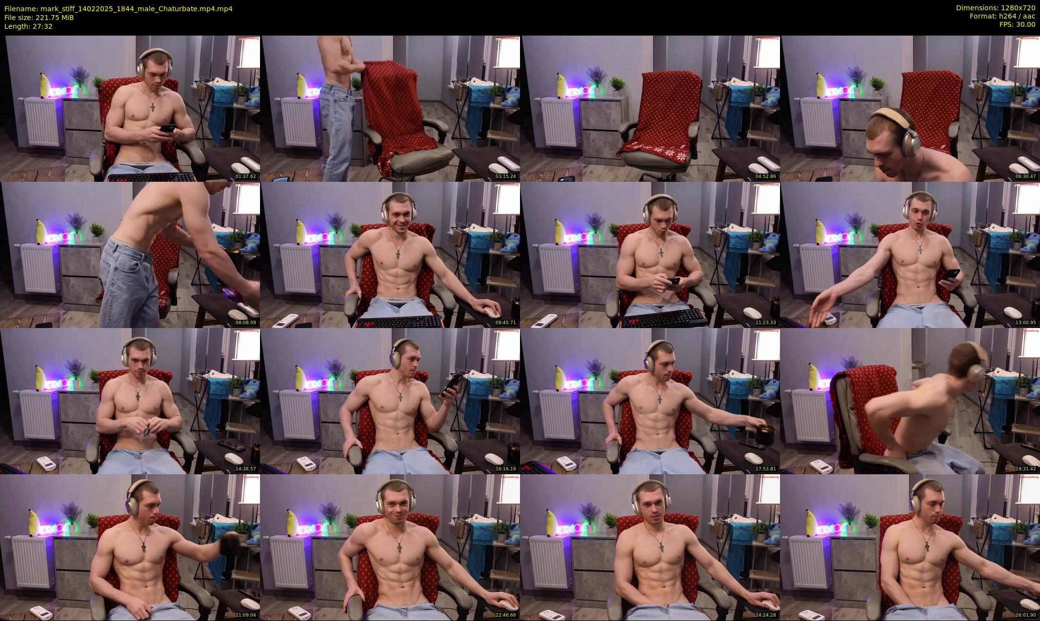 mark_stiff — 28 minute Chaturbate male cam show recording, 720p, Feb 14, 2025