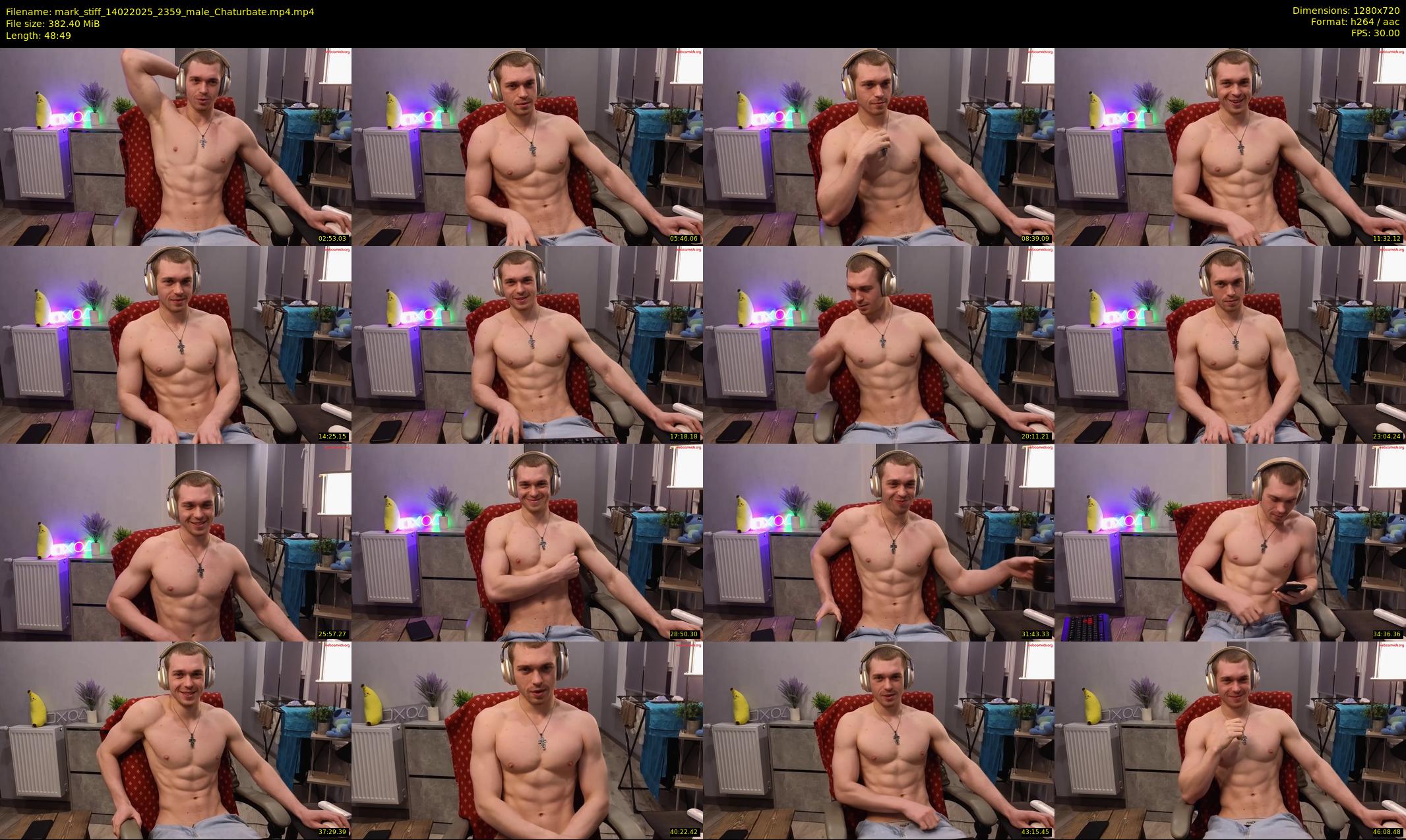 mark_stiff — 49 minute Chaturbate male cam show recording, 720p, Feb 14, 2025