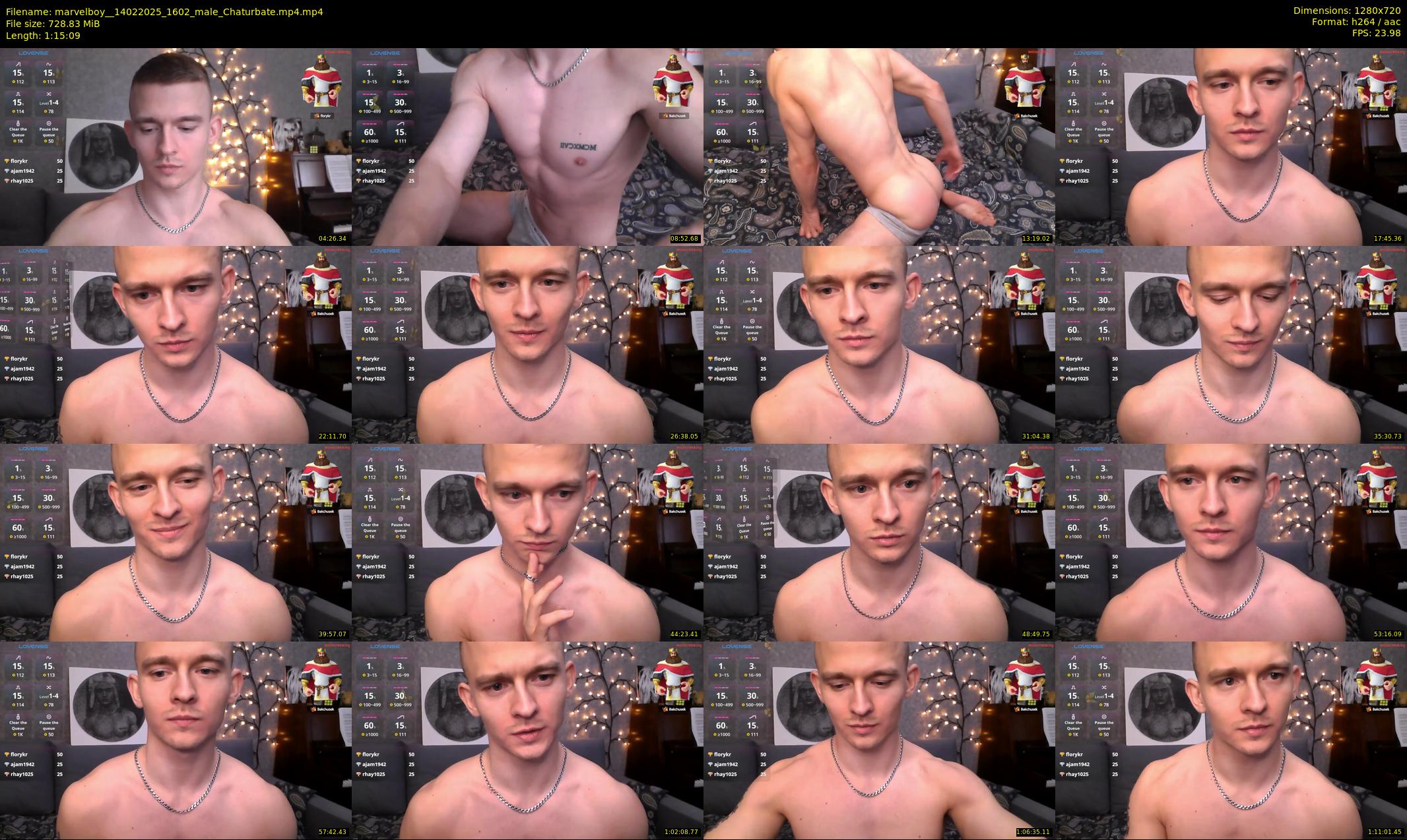 marvelboy_ — 76 minute Chaturbate male cam show recording, 720p, Feb 14, 2025