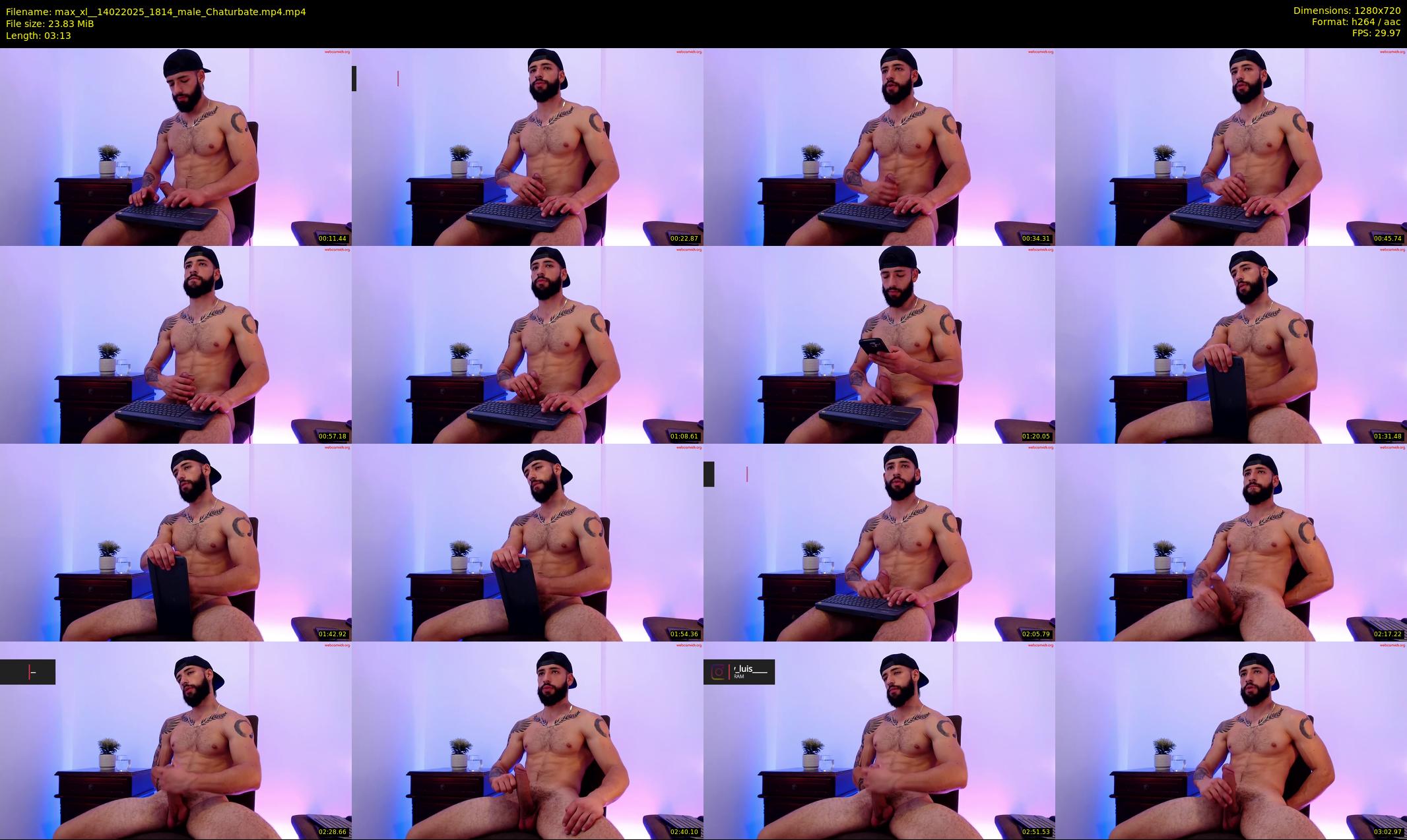 max_xl_ — 4 minute Chaturbate male cam show recording, 720p, Feb 14, 2025