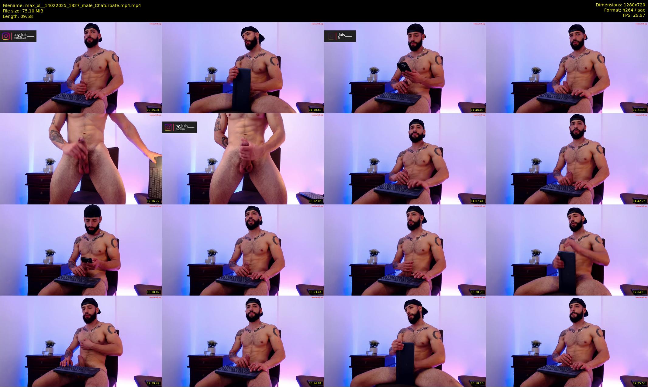 max_xl_ — 10 minute Chaturbate male cam show recording, 720p, Feb 14, 2025