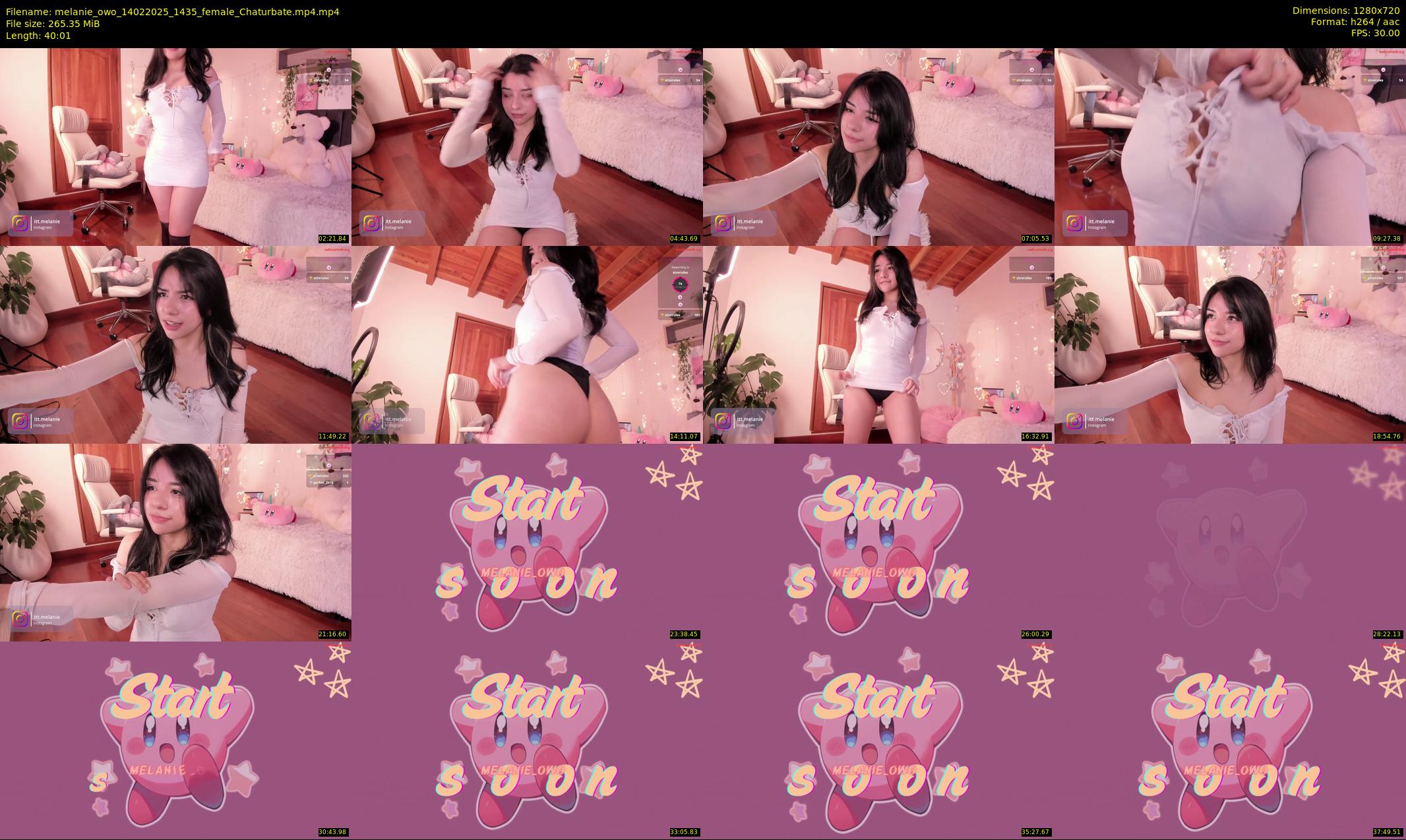 melanie_owo — 41 minute Chaturbate female cam show recording, 720p, Feb 14, 2025