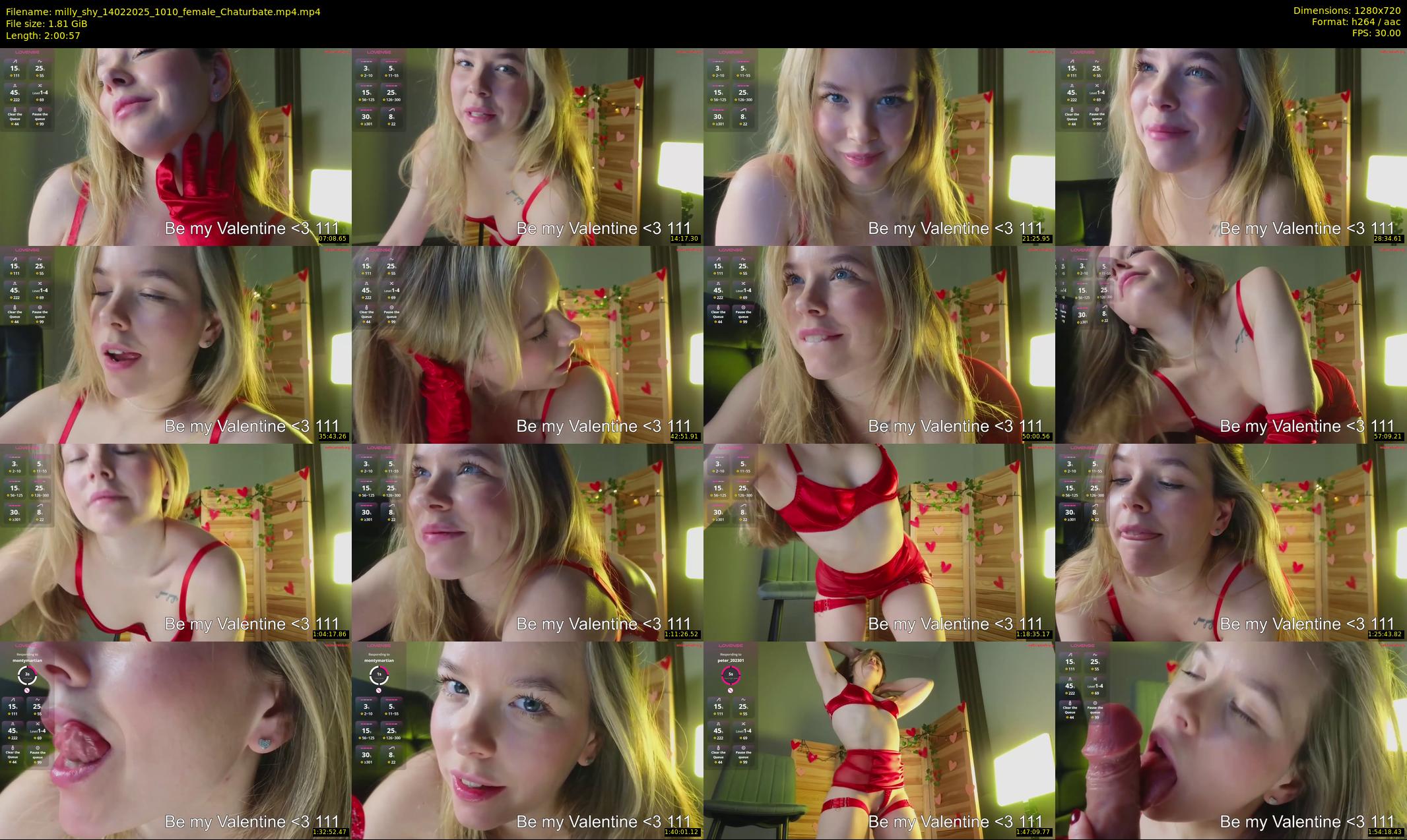 milly_shy — 121 minute Chaturbate female cam show recording, 720p, Feb 14, 2025