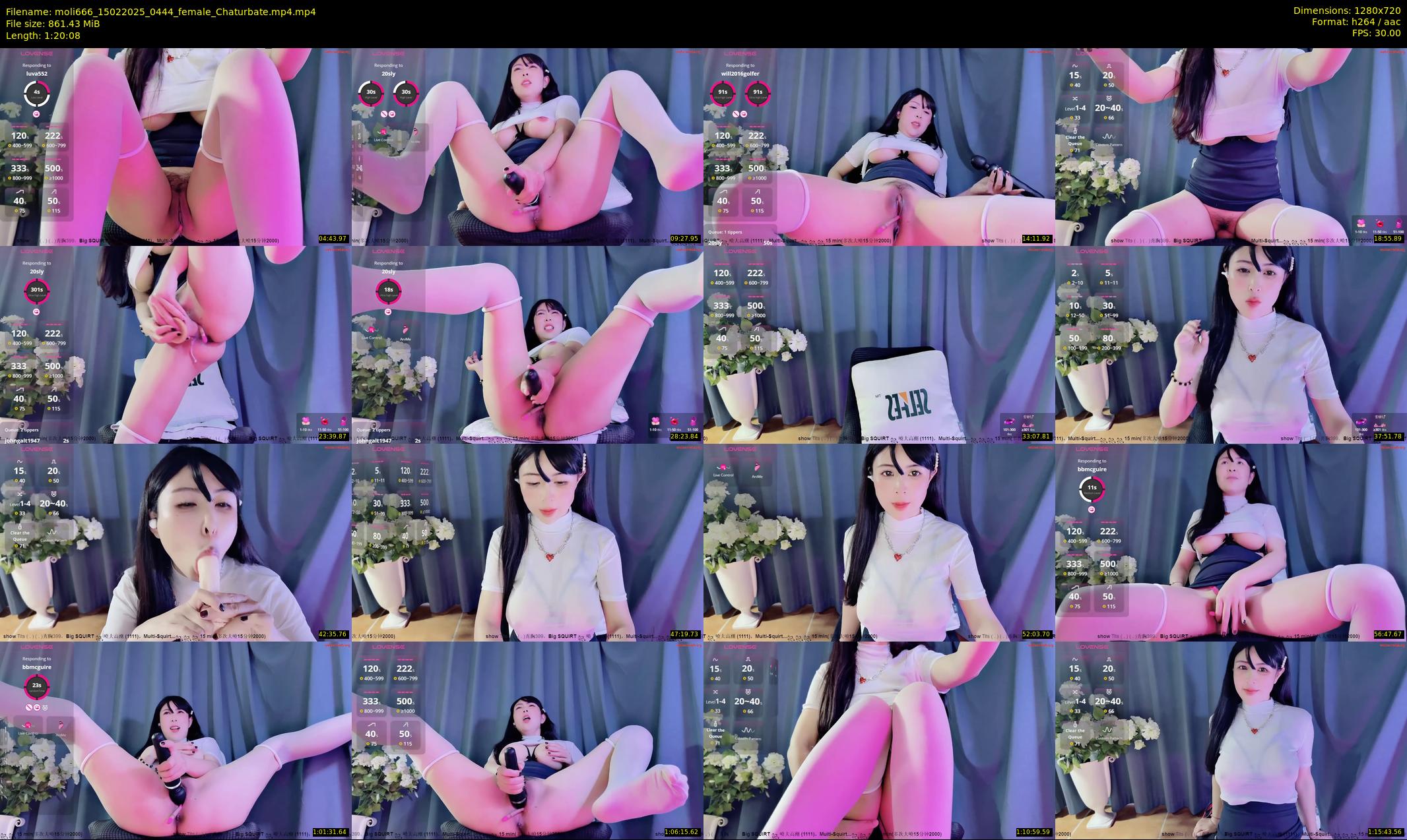 moli666 — 81 minute Chaturbate female cam show recording, 720p, Feb 15, 2025