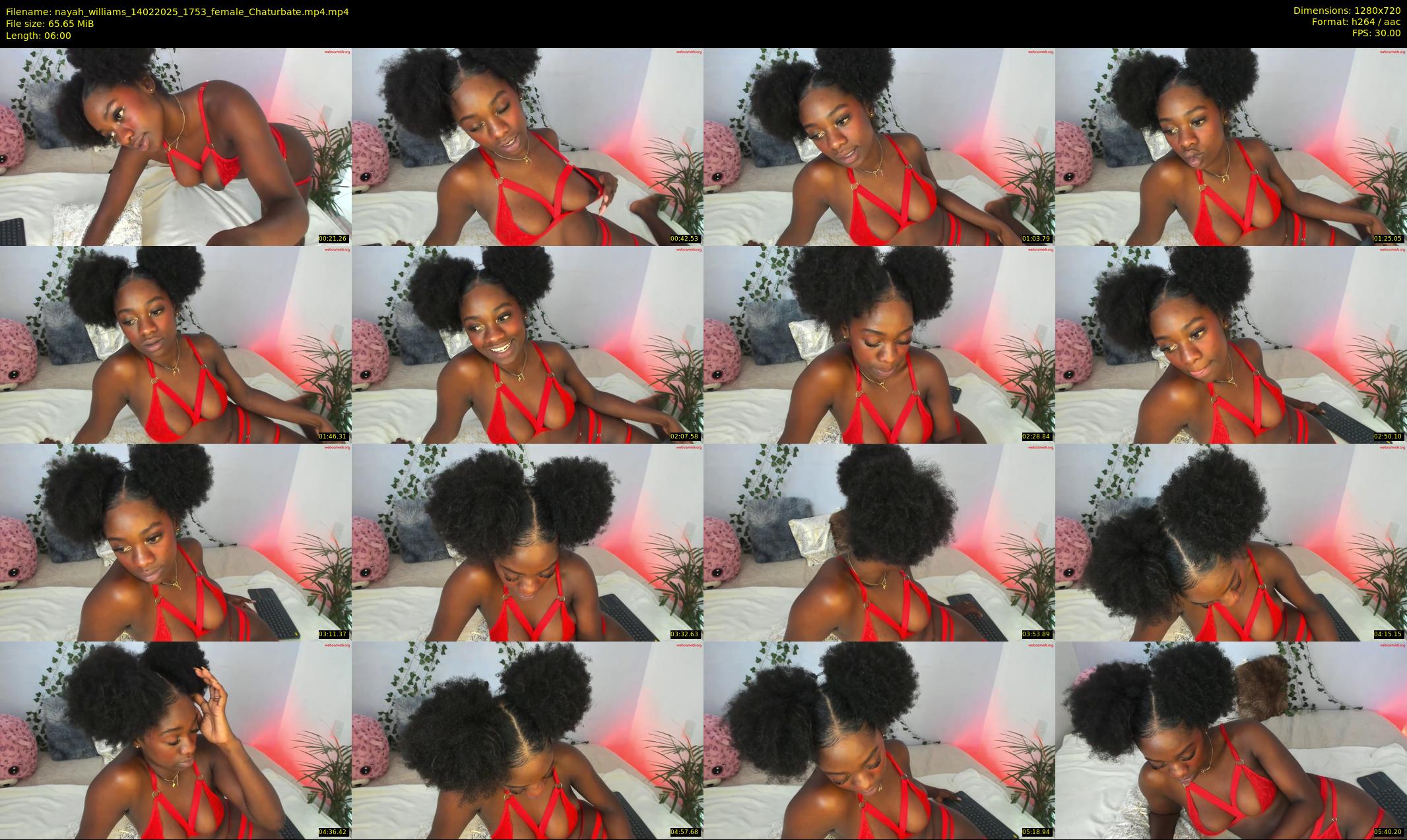 nayah_williams — 6 minute Chaturbate female cam show recording, 720p, Feb 14, 2025