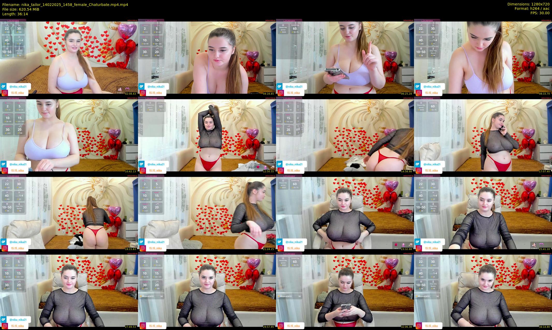 nika_tailor — 37 minute Chaturbate female cam show recording, 720p, Feb 14, 2025