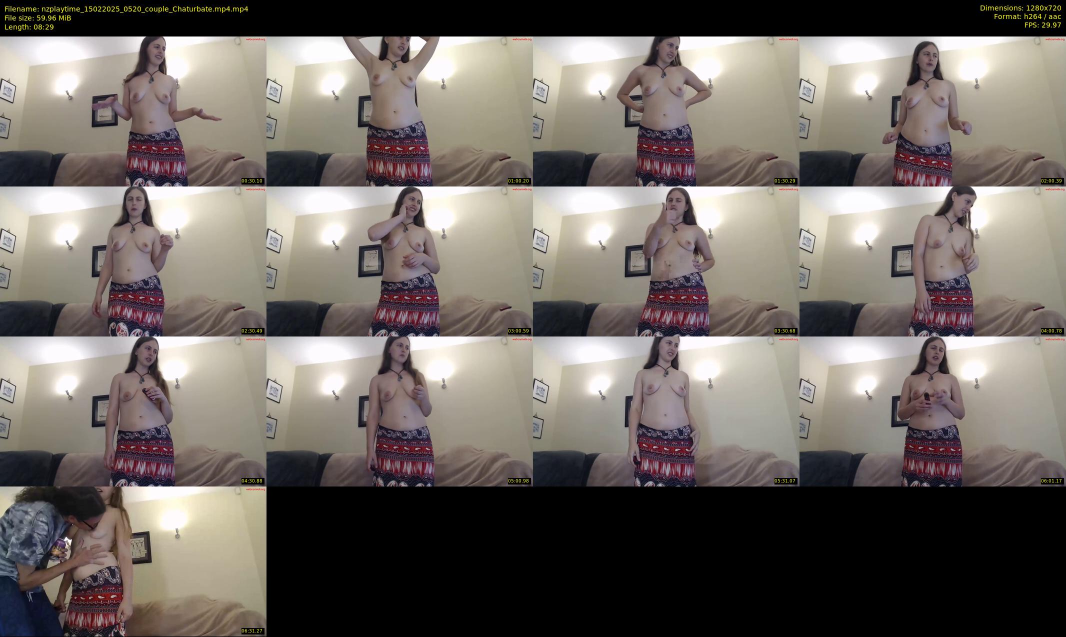 nzplaytime — 9 minute Chaturbate couple cam show recording, 720p, Feb 15, 2025