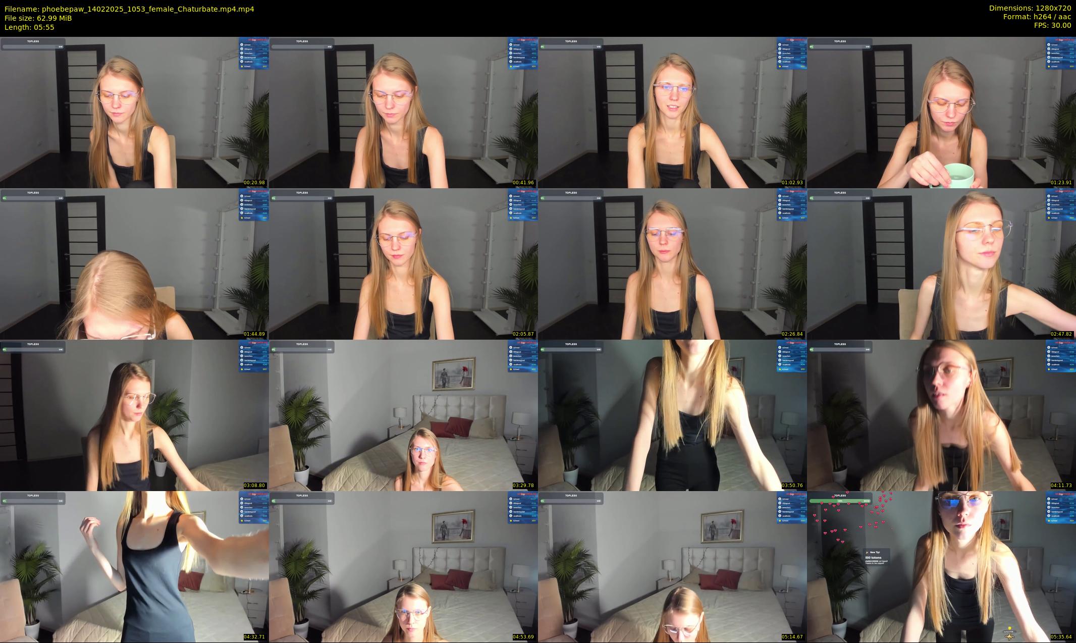 phoebepaw — 6 minute Chaturbate female cam show recording, 720p, Feb 14, 2025