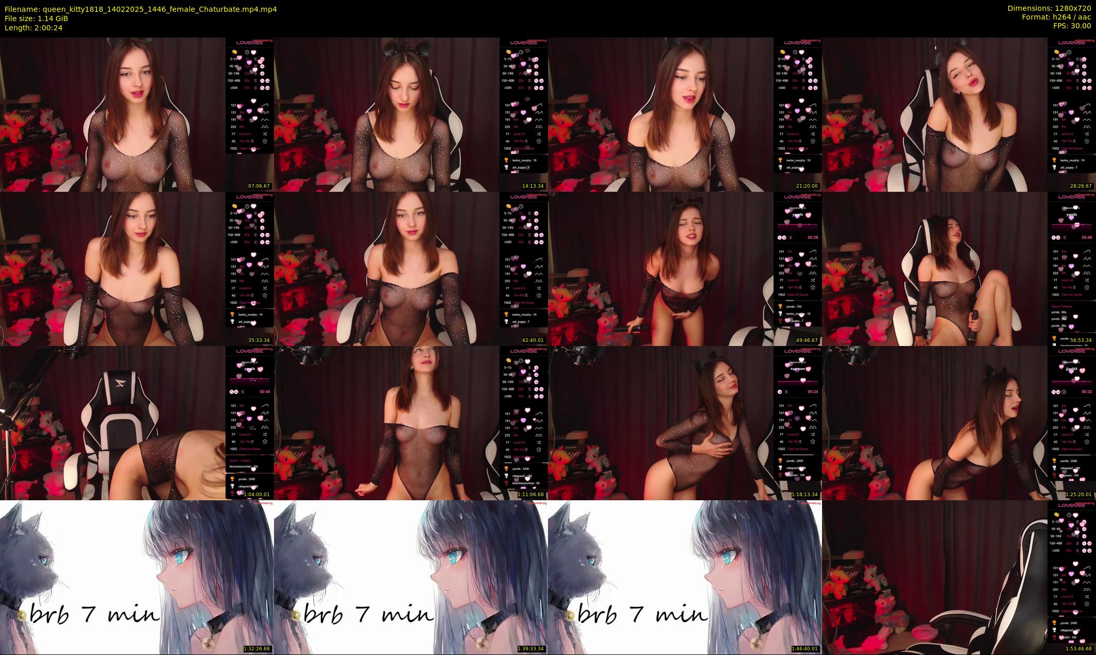 queen_kitty1818 — 121 minute Chaturbate female cam show recording, 720p, Feb 14, 2025