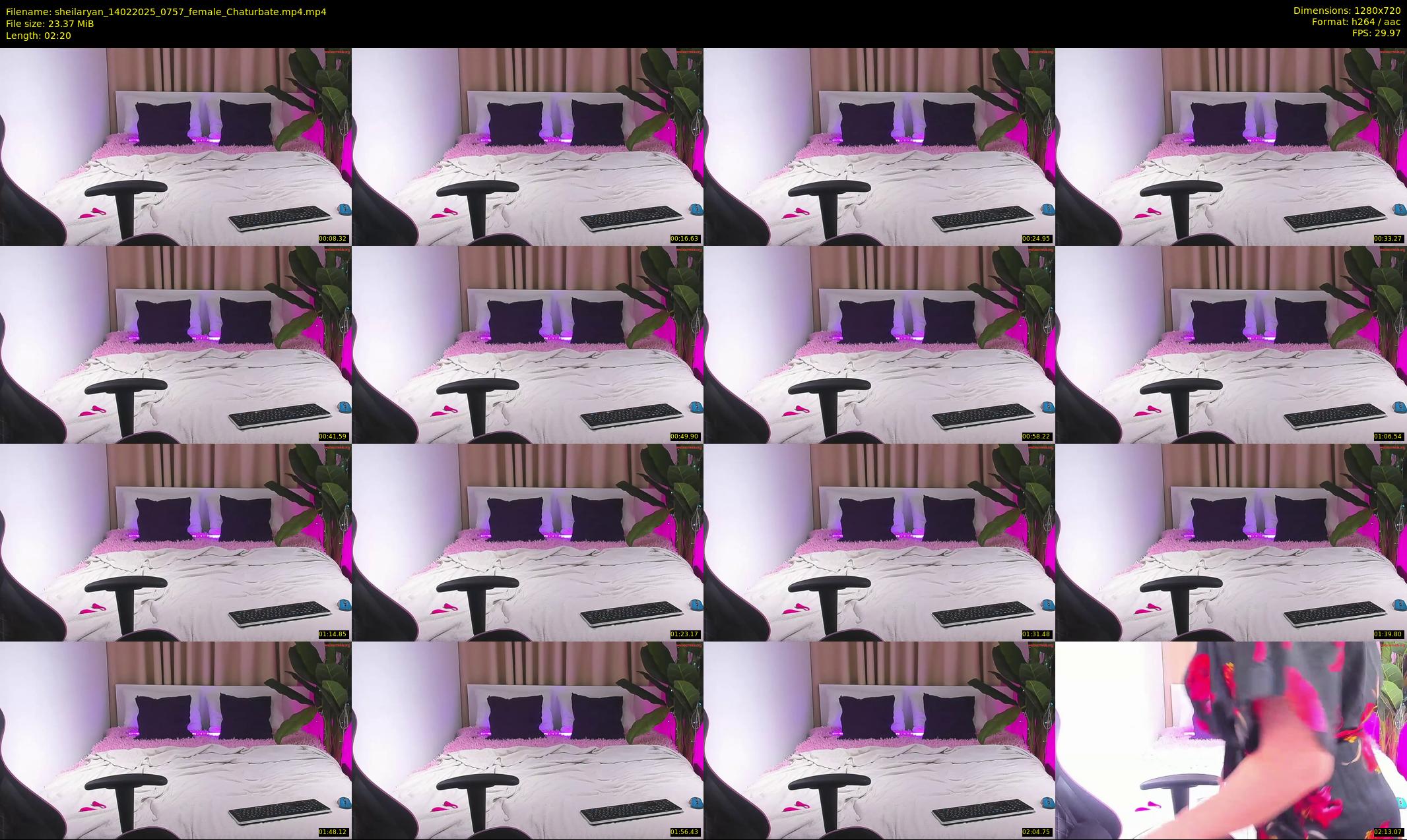 sheilaryan — 3 minute Chaturbate female cam show recording, 720p, Feb 14, 2025