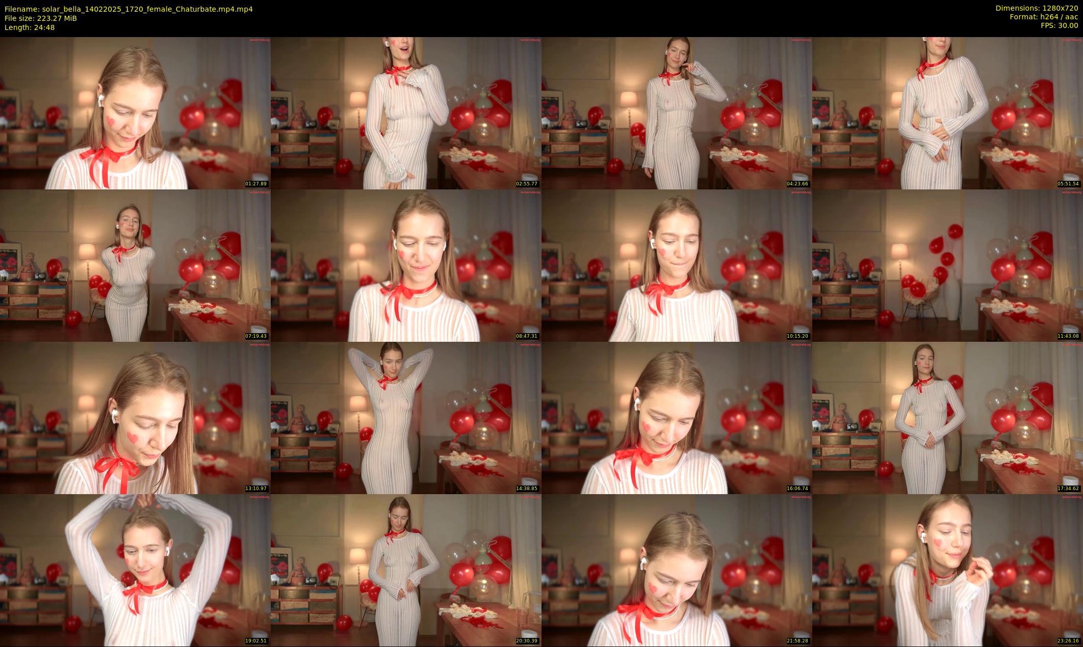 solar_bella — 25 minute Chaturbate female cam show recording, 720p, Feb 14, 2025