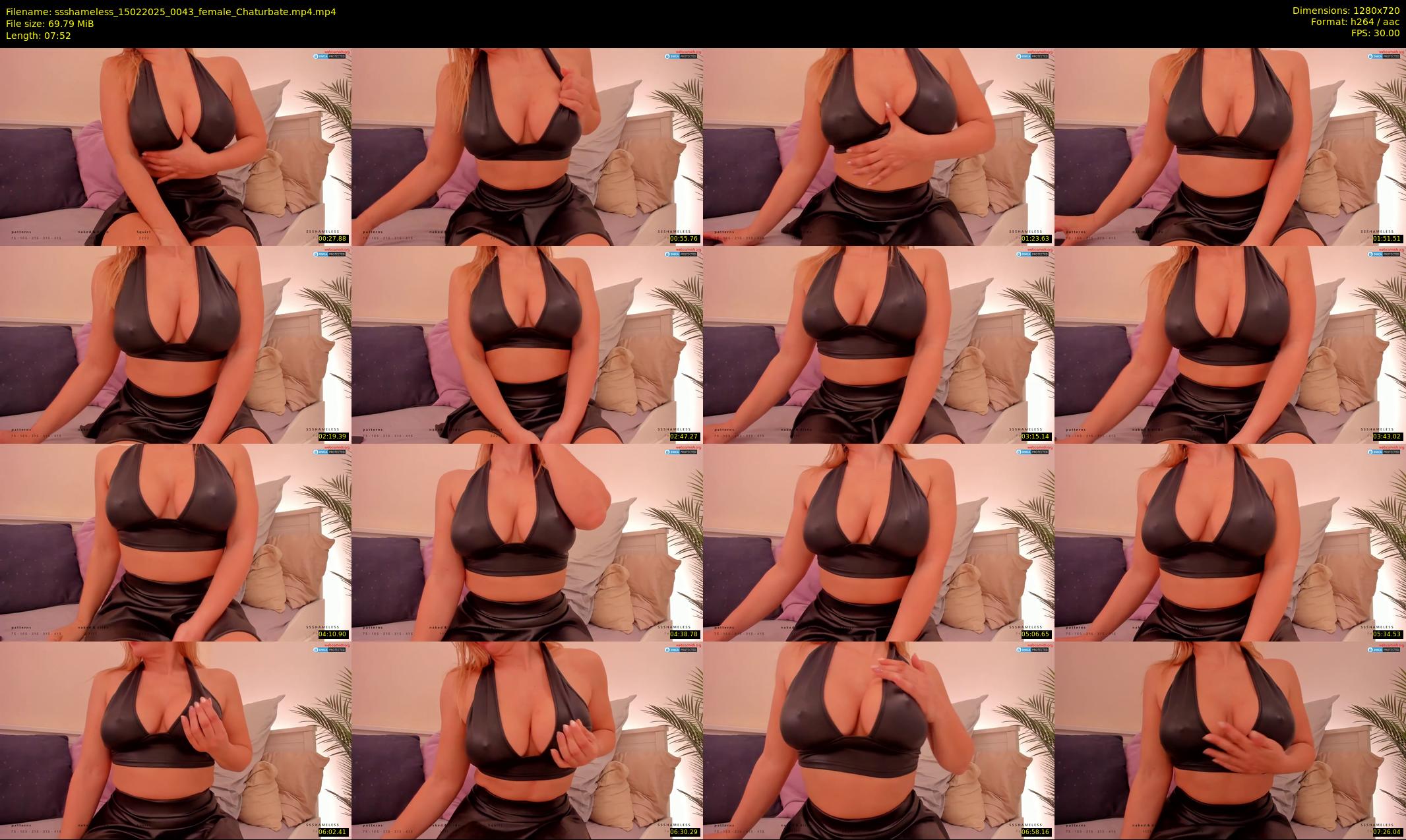 ssshameless — 8 minute Chaturbate female cam show recording, 720p, Feb 15, 2025