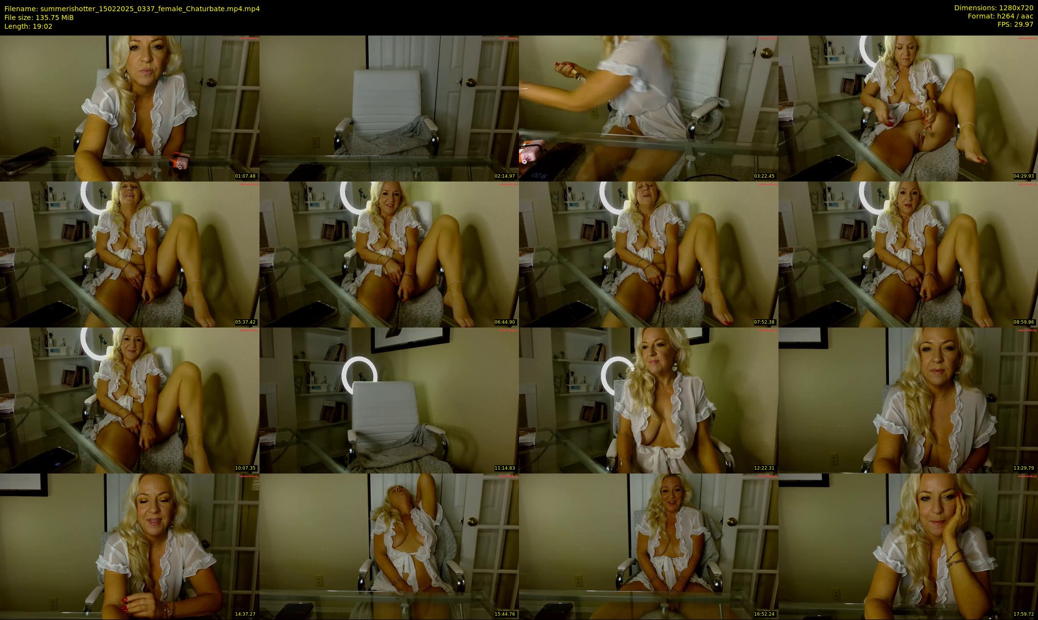 summerishotter — 20 minute Chaturbate female cam show recording, 720p, Feb 15, 2025