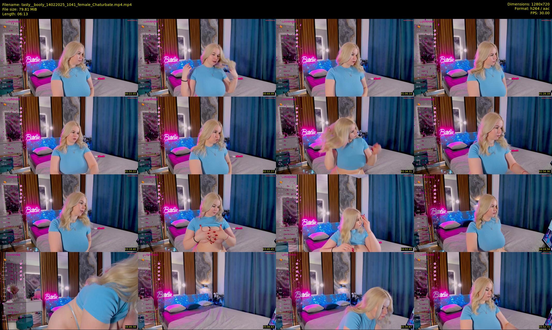 tasty__booty — 7 minute Chaturbate female cam show recording, 720p, Feb 14, 2025
