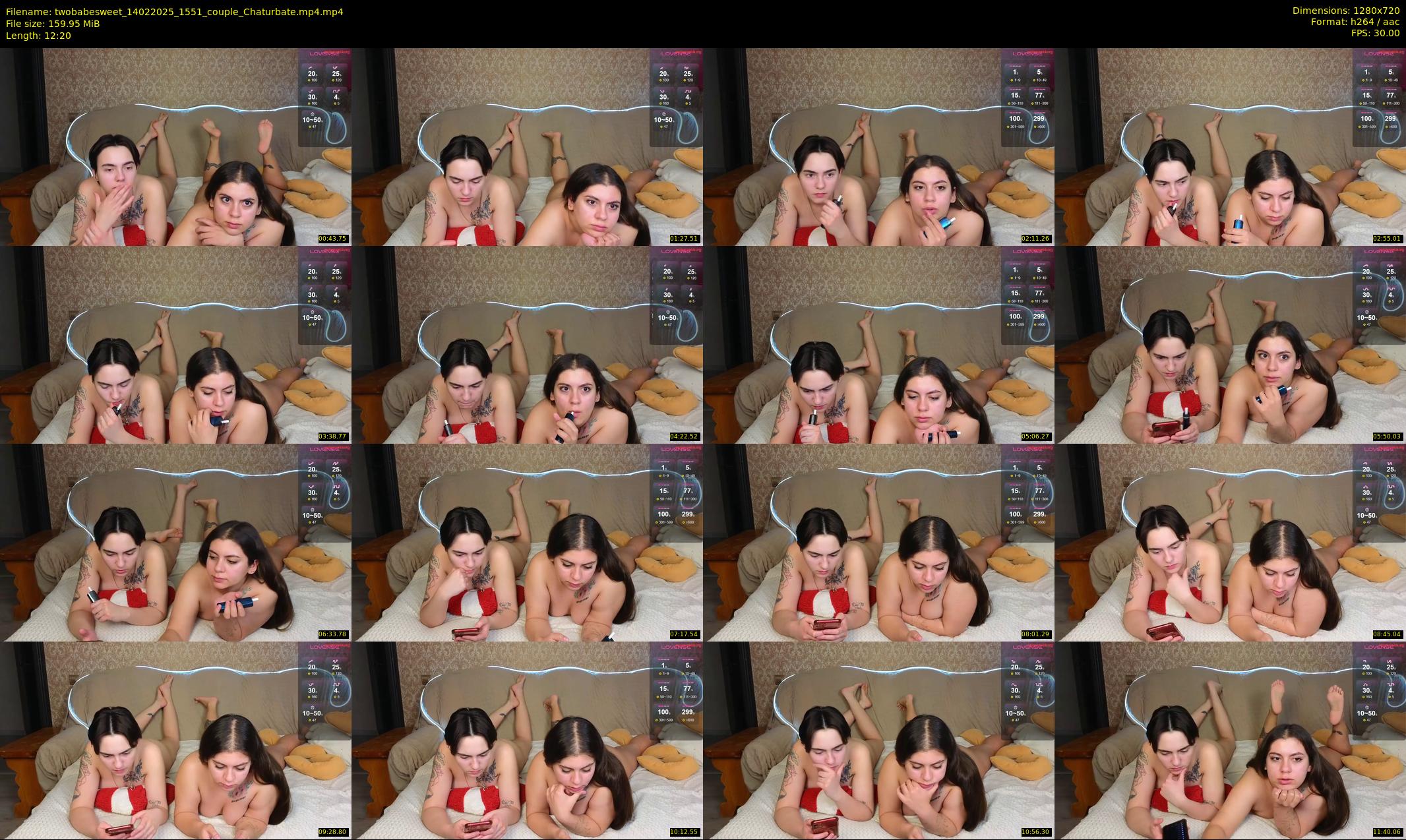 twobabesweet — 13 minute Chaturbate couple cam show recording, 720p, Feb 14, 2025