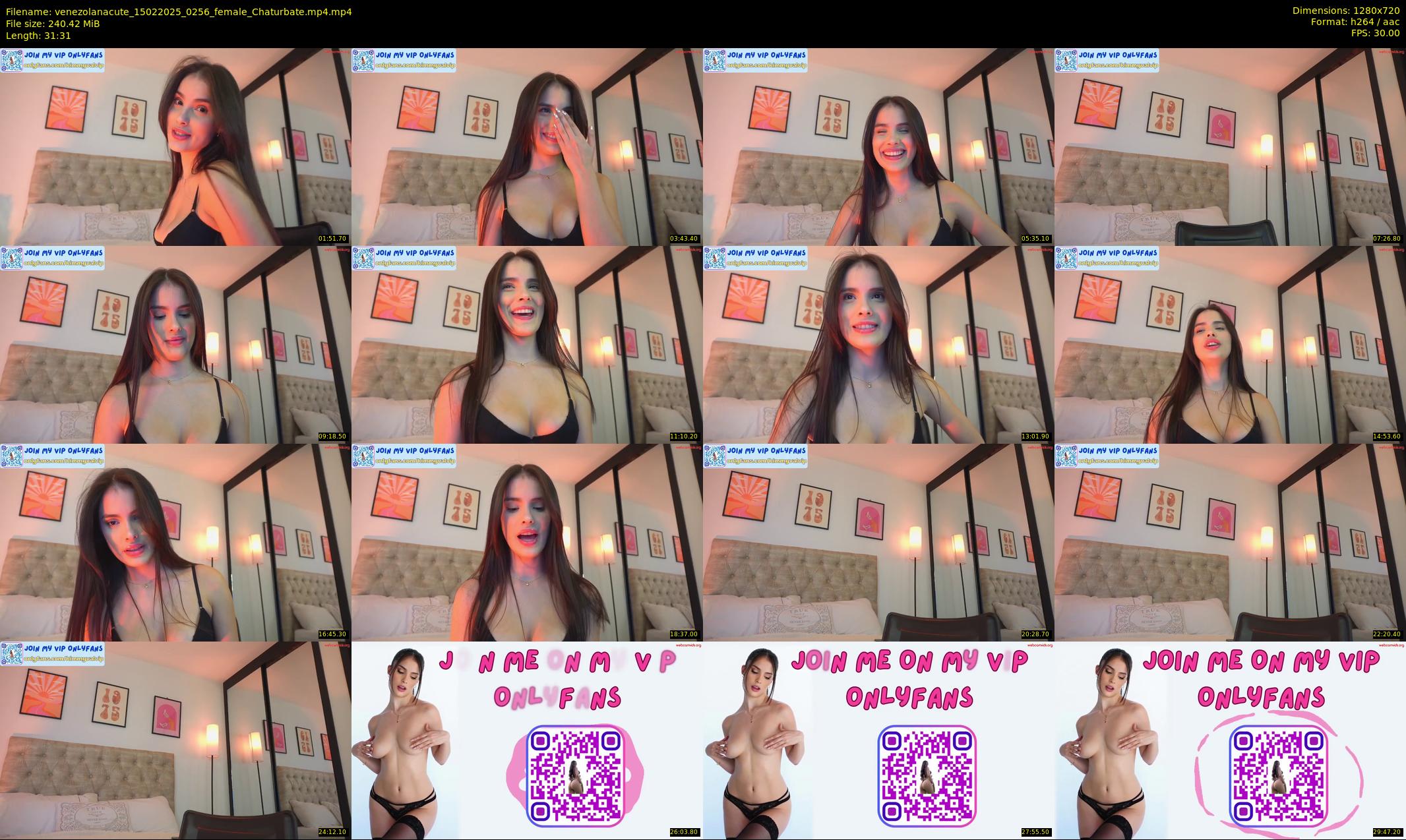 venezolanacute — 32 minute Chaturbate female cam show recording, 720p, Feb 15, 2025