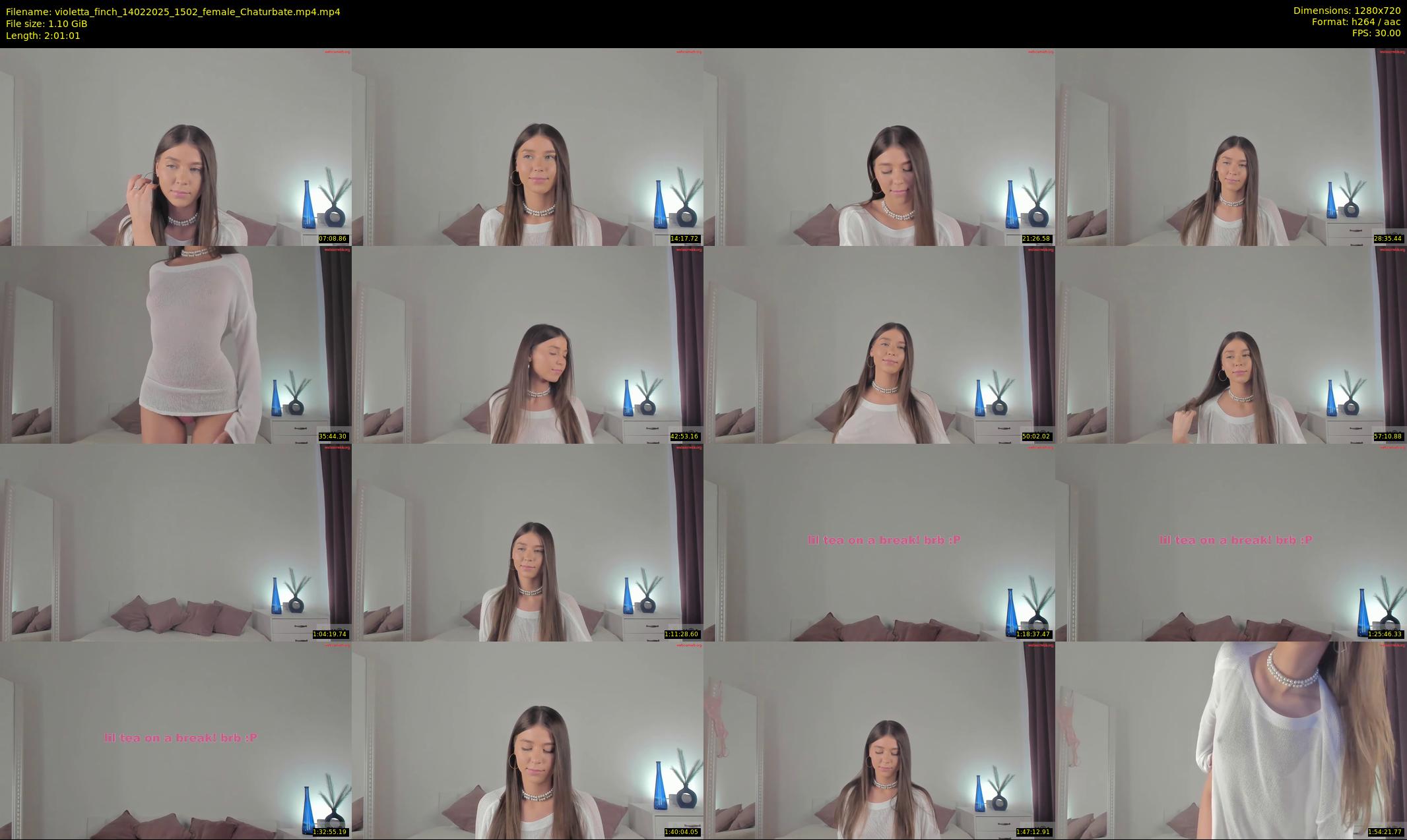 violetta_finch — 122 minute Chaturbate female cam show recording, 720p, Feb 14, 2025