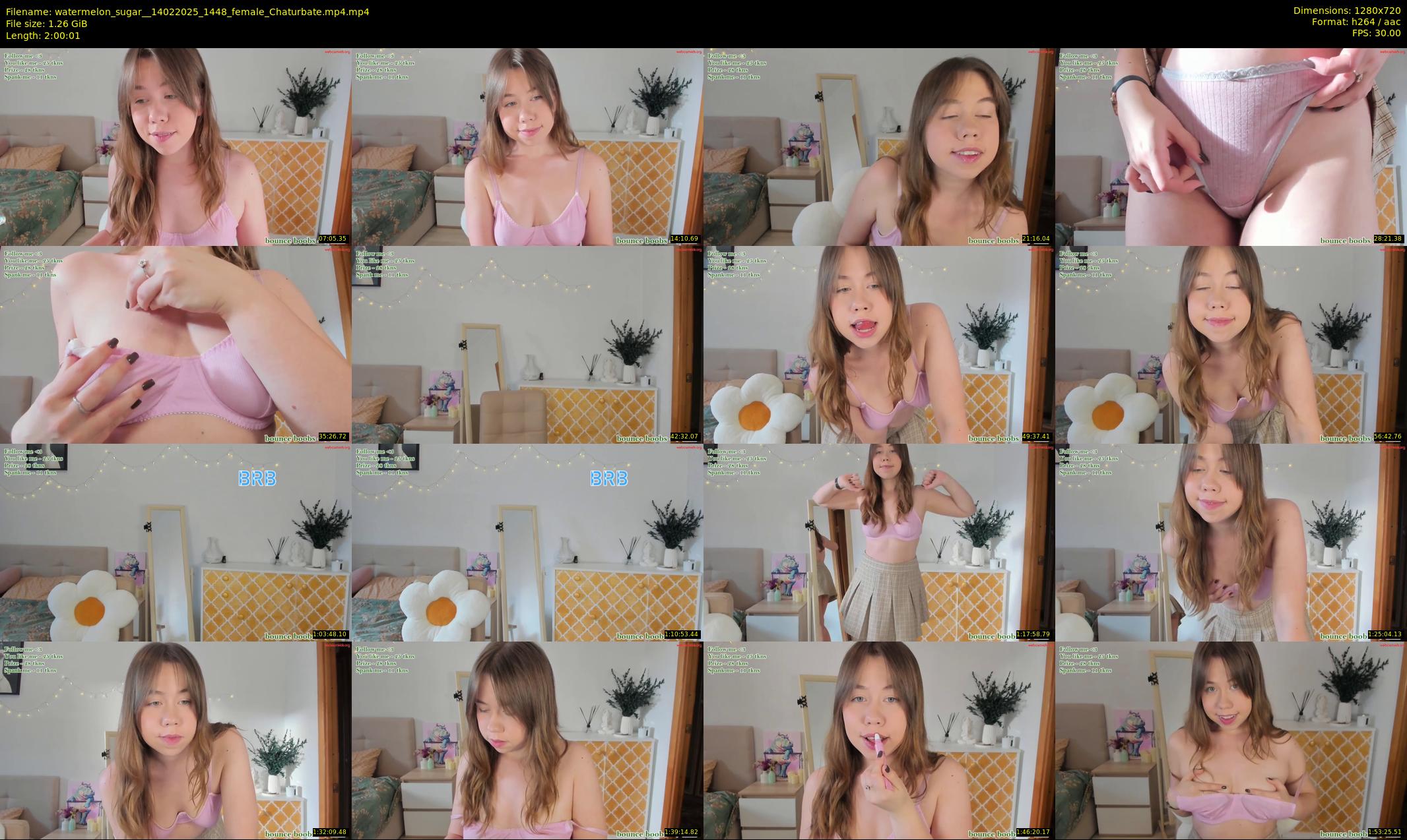 watermelon_sugar_ — 121 minute Chaturbate female cam show recording, 720p, Feb 14, 2025
