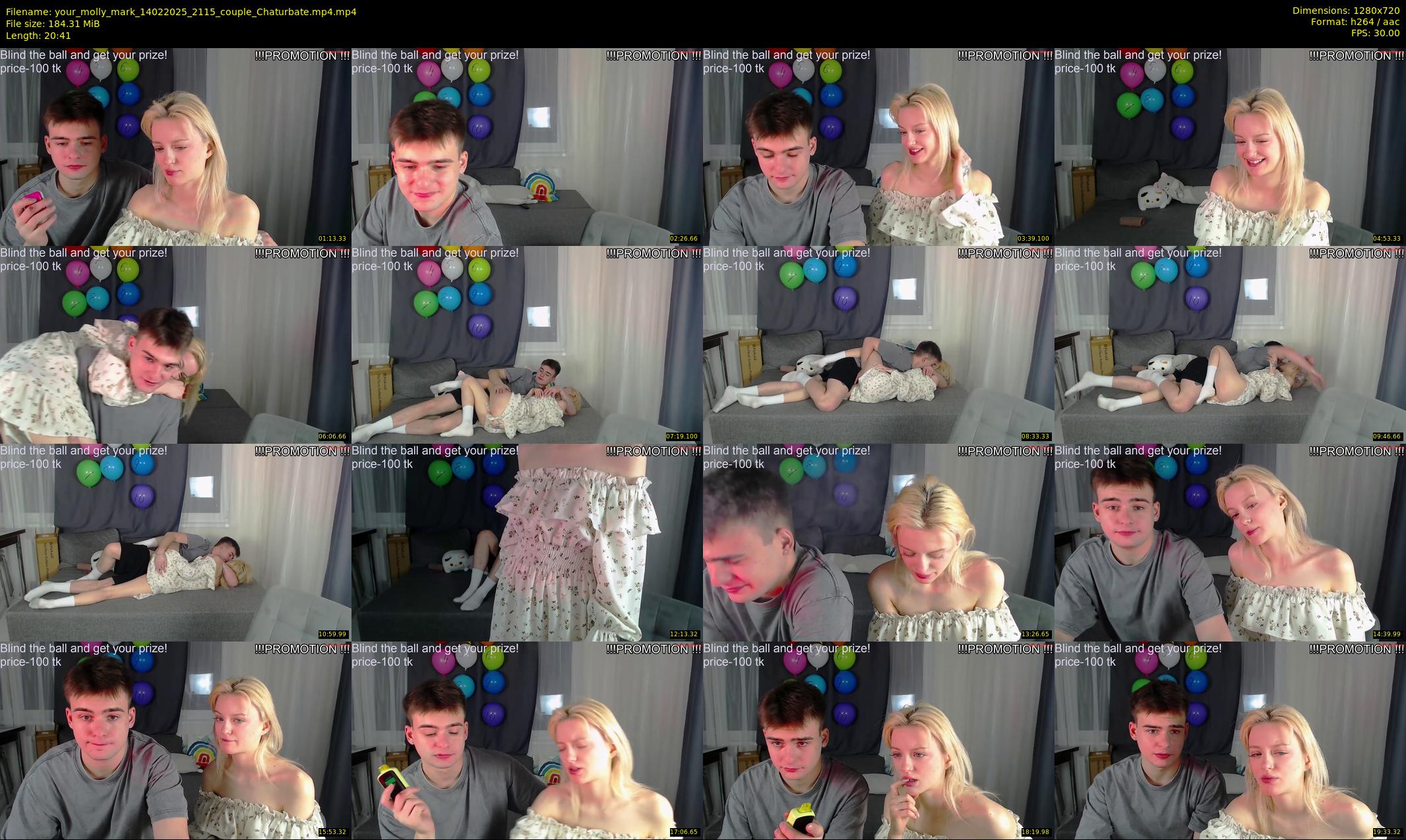 your_molly_mark — 21 minute Chaturbate couple cam show recording, 720p, Feb 14, 2025