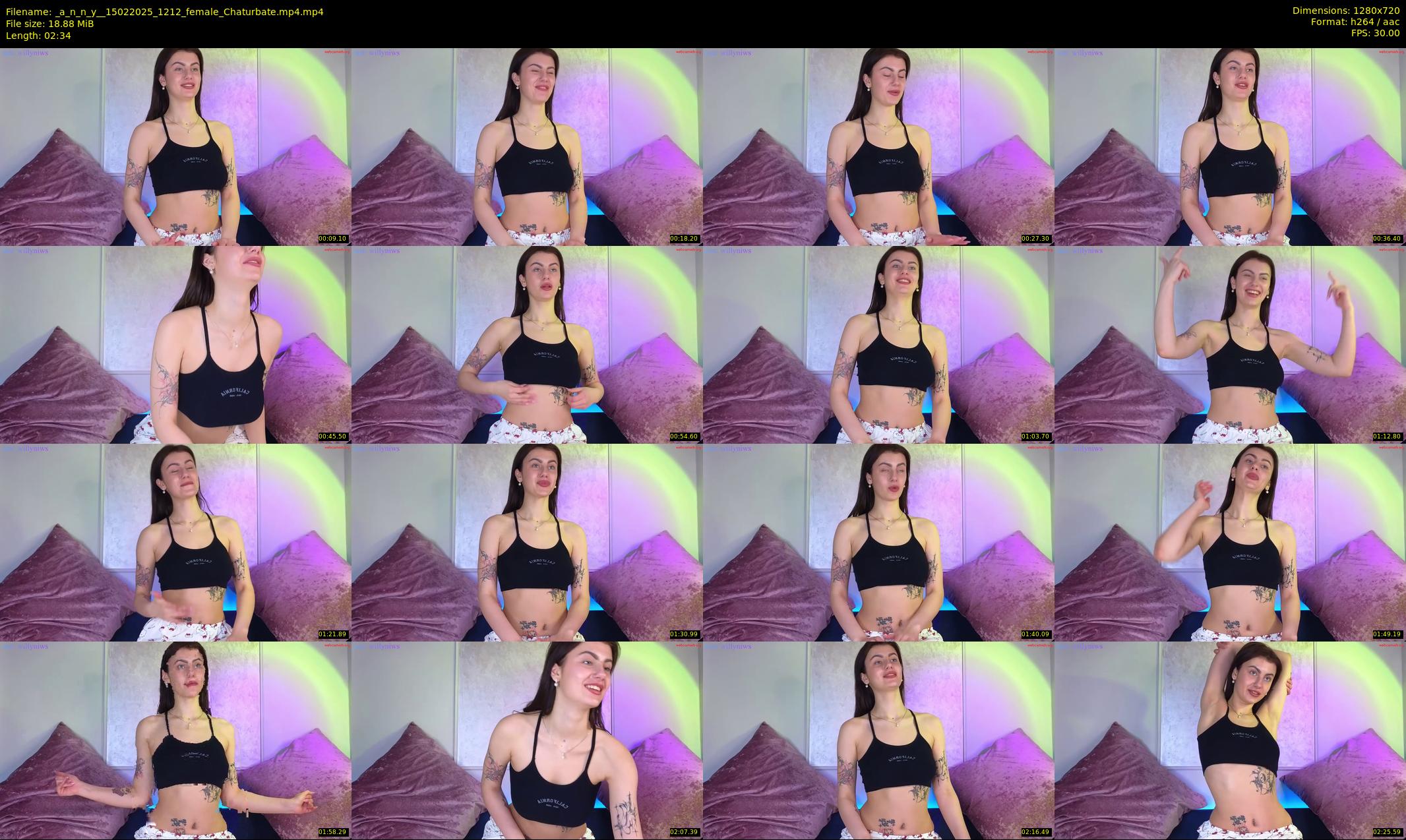 _a_n_n_y_ — 3 minute Chaturbate female cam show recording, 720p, Feb 15, 2025