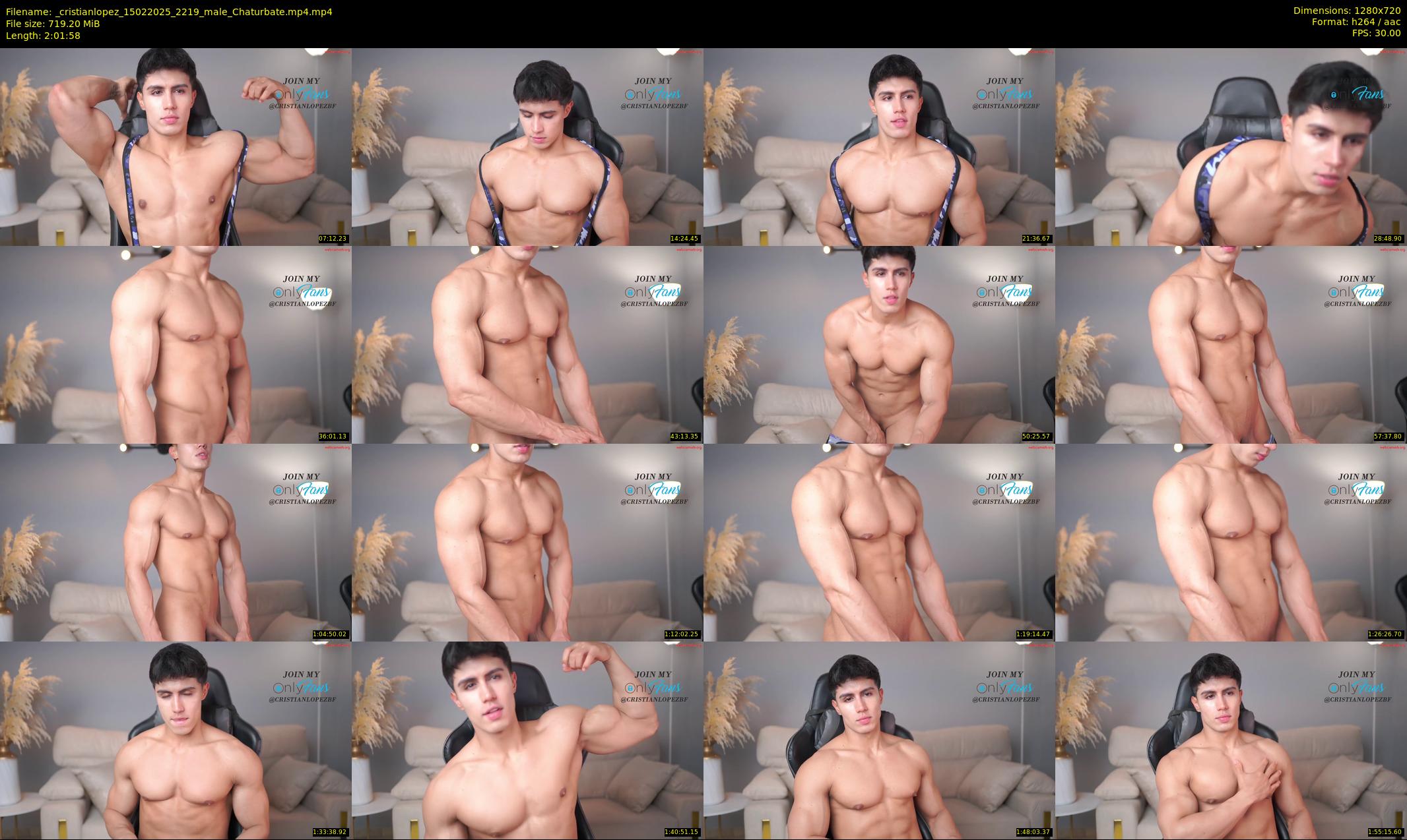 _cristianlopez — 122 minute Chaturbate male cam show recording, 720p, Feb 15, 2025
