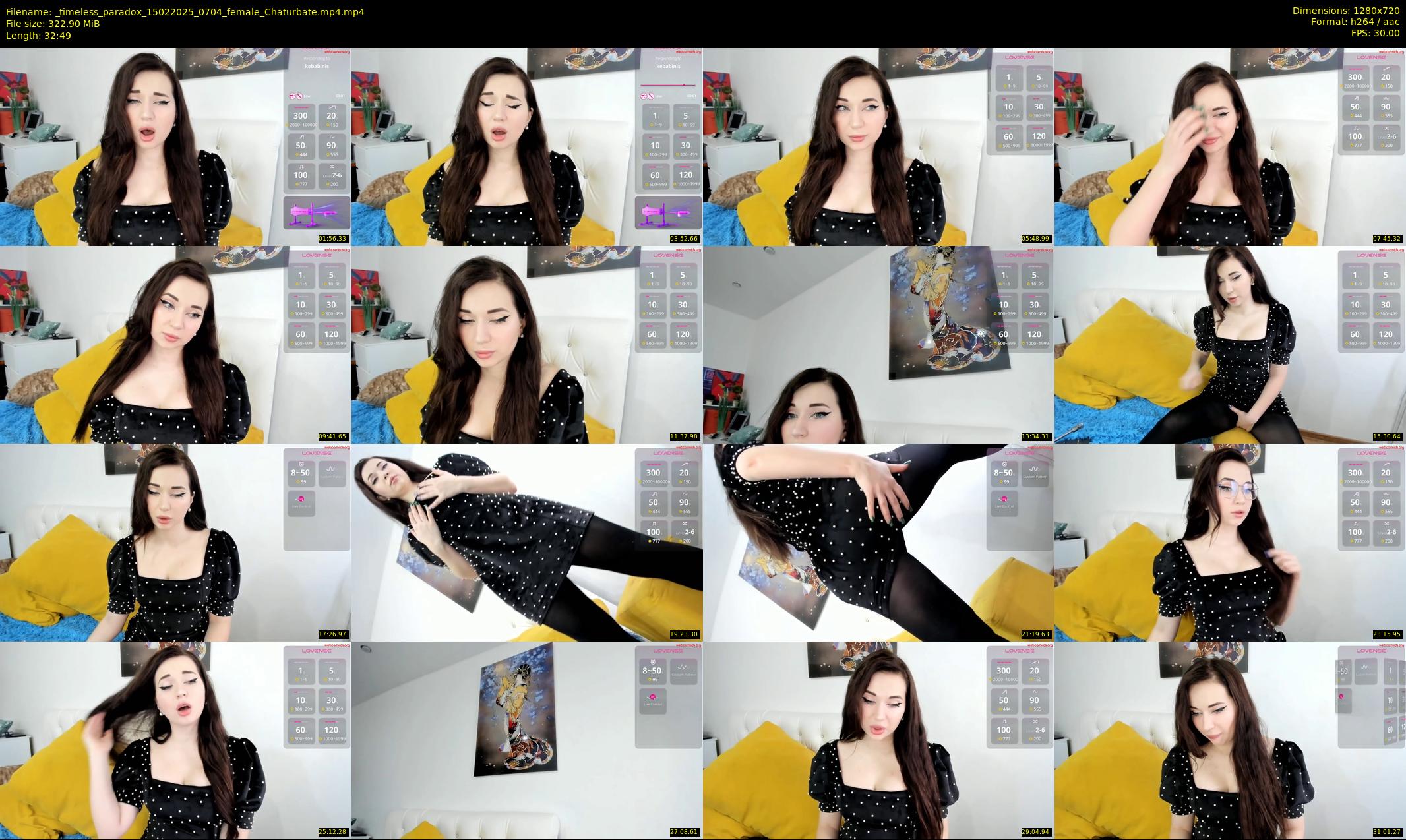 _timeless_paradox — 33 minute Chaturbate female cam show recording, 720p, Feb 15, 2025