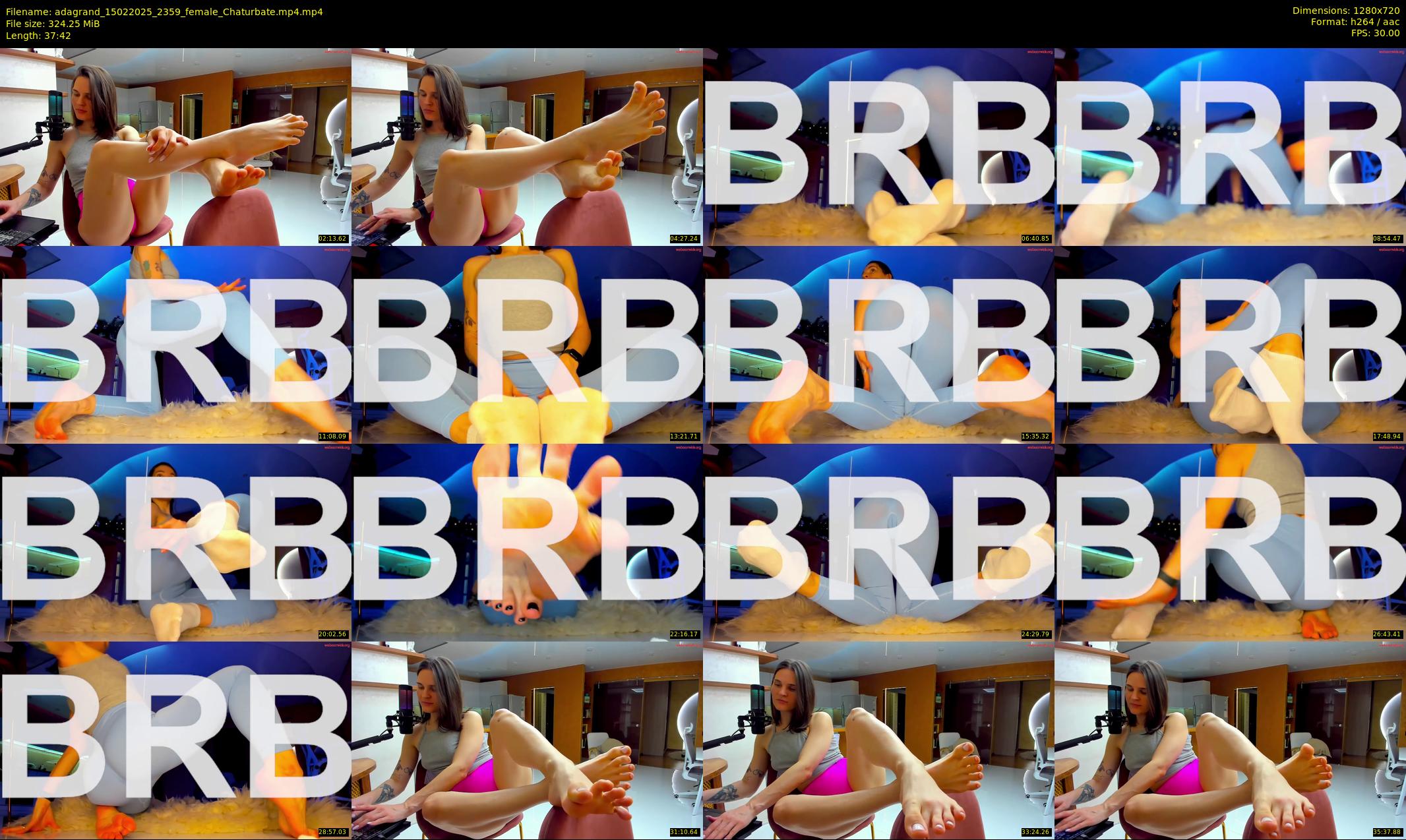 adagrand — 38 minute Chaturbate female cam show recording, 720p, Feb 15, 2025
