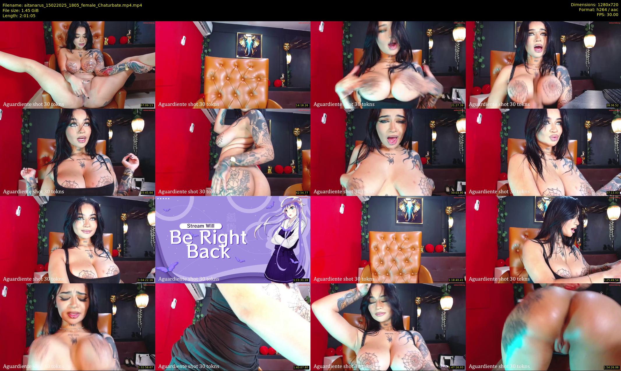 aitanarus — 122 minute Chaturbate female cam show recording, 720p, Feb 15, 2025