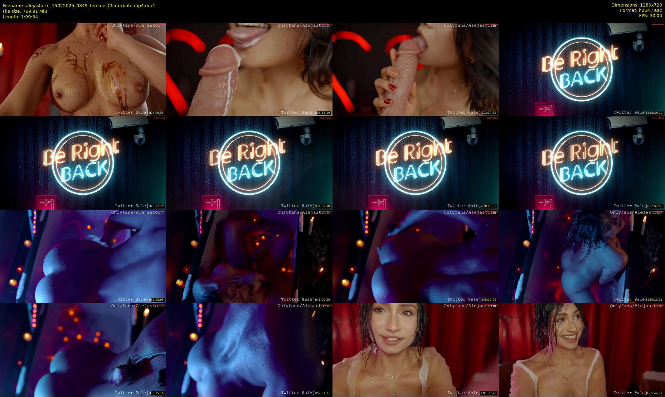 alejastorm — 70 minute Chaturbate female cam show recording, 720p, Feb 15, 2025