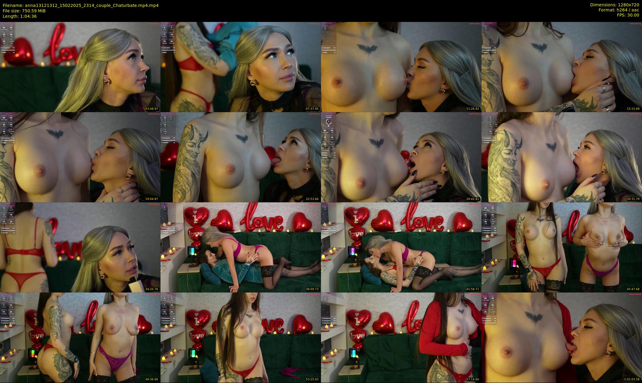 anna13121312 — 65 minute Chaturbate couple cam show recording, 720p, Feb 15, 2025