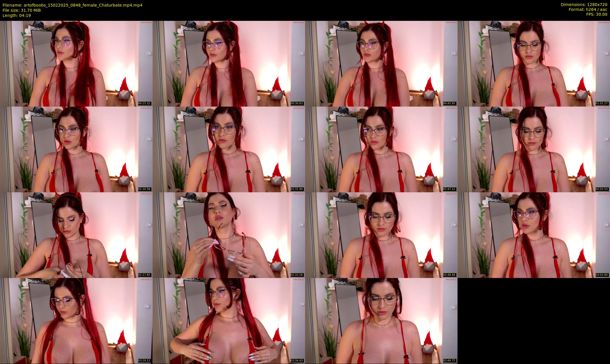 artofboobs — 5 minute Chaturbate female cam show recording, 720p, Feb 15, 2025
