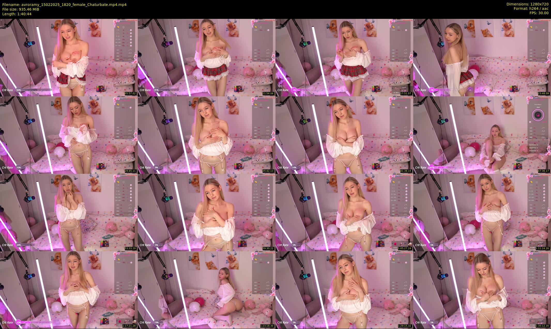 avroramy — 101 minute Chaturbate female cam show recording, 720p, Feb 15, 2025
