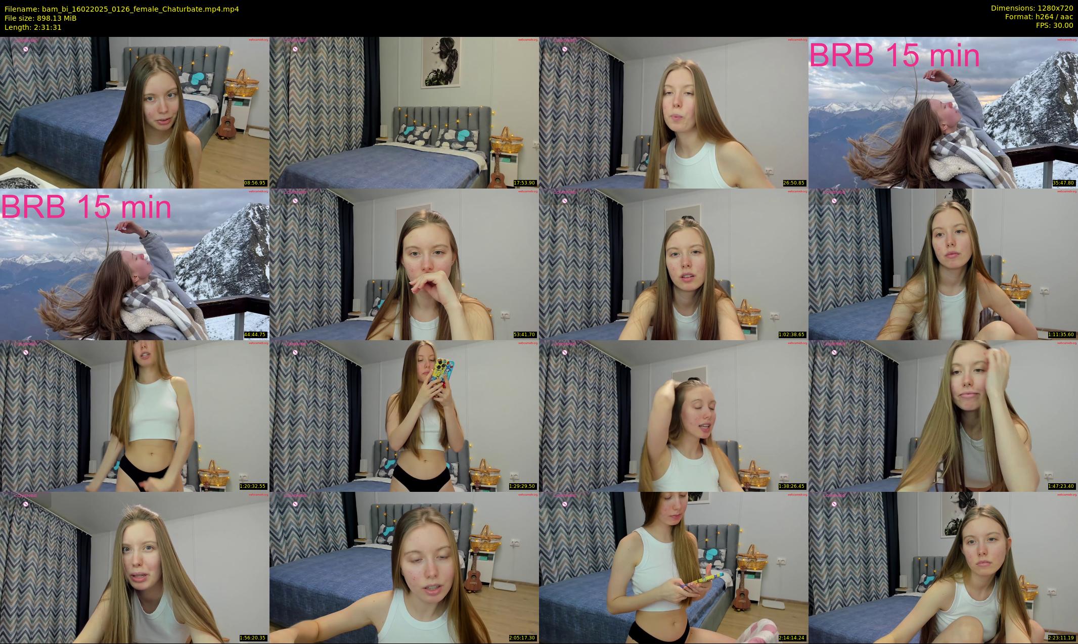 bam_bi — 152 minute Chaturbate female cam show recording, 720p, Feb 16, 2025