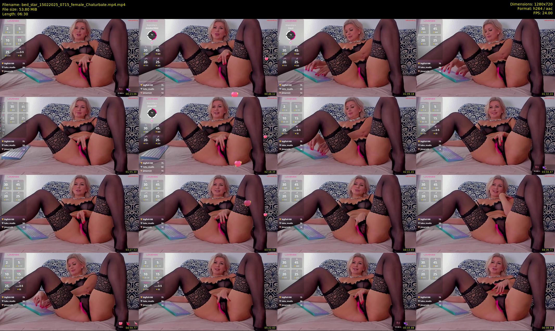 bed_star — 7 minute Chaturbate female cam show recording, 720p, Feb 15, 2025