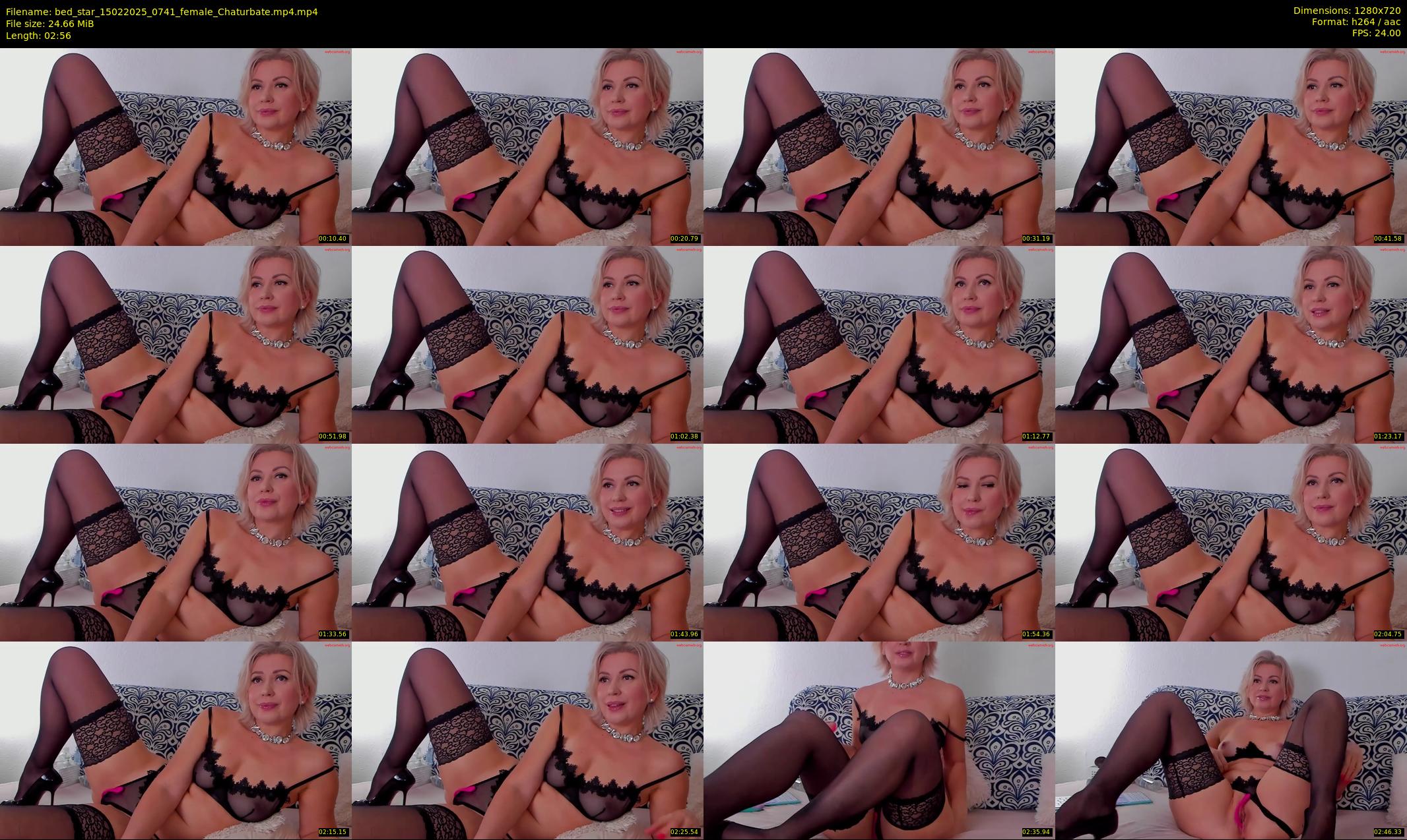 bed_star — 3 minute Chaturbate female cam show recording, 720p, Feb 15, 2025