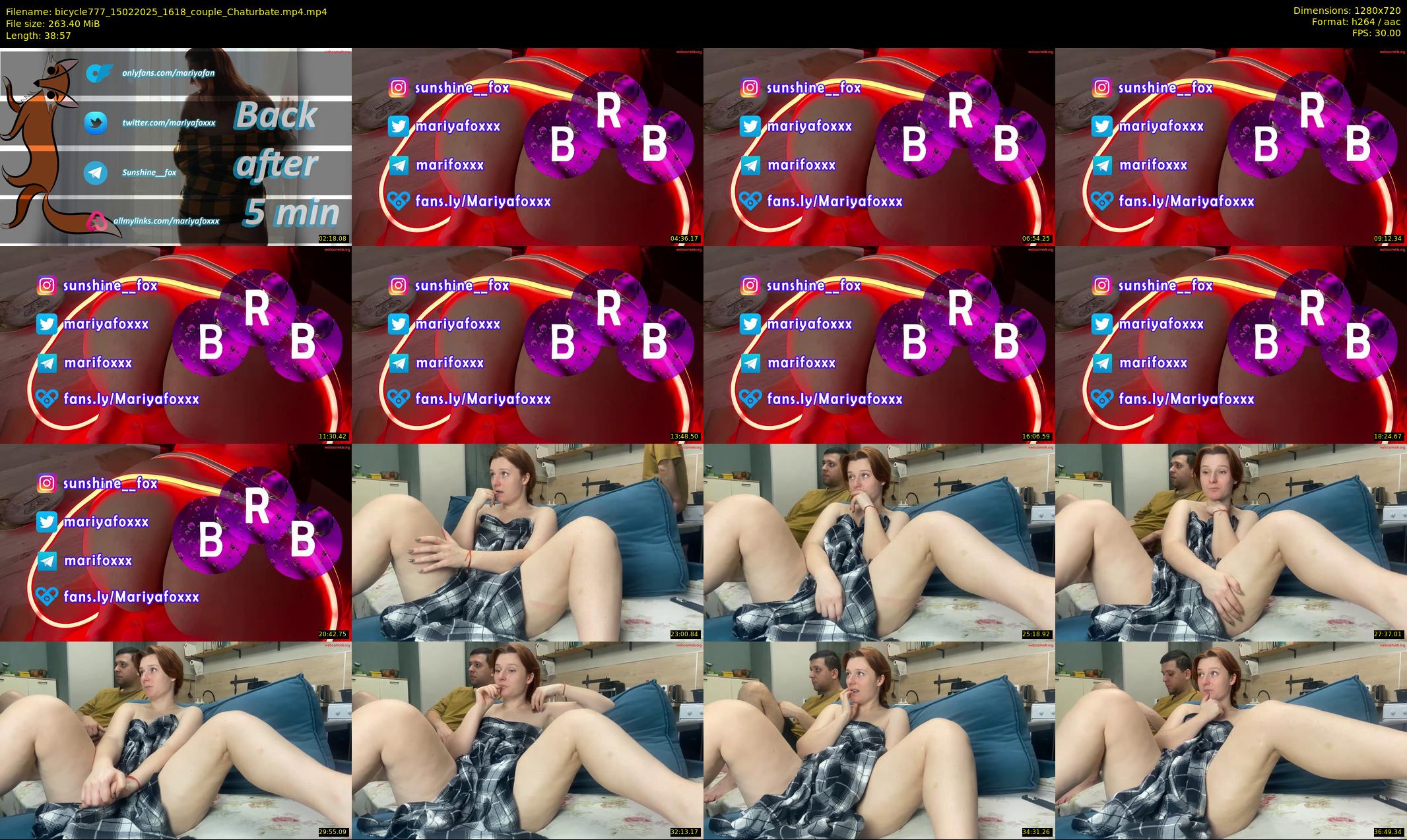 bicycle777 — 39 minute Chaturbate couple cam show recording, 720p, Feb 15, 2025