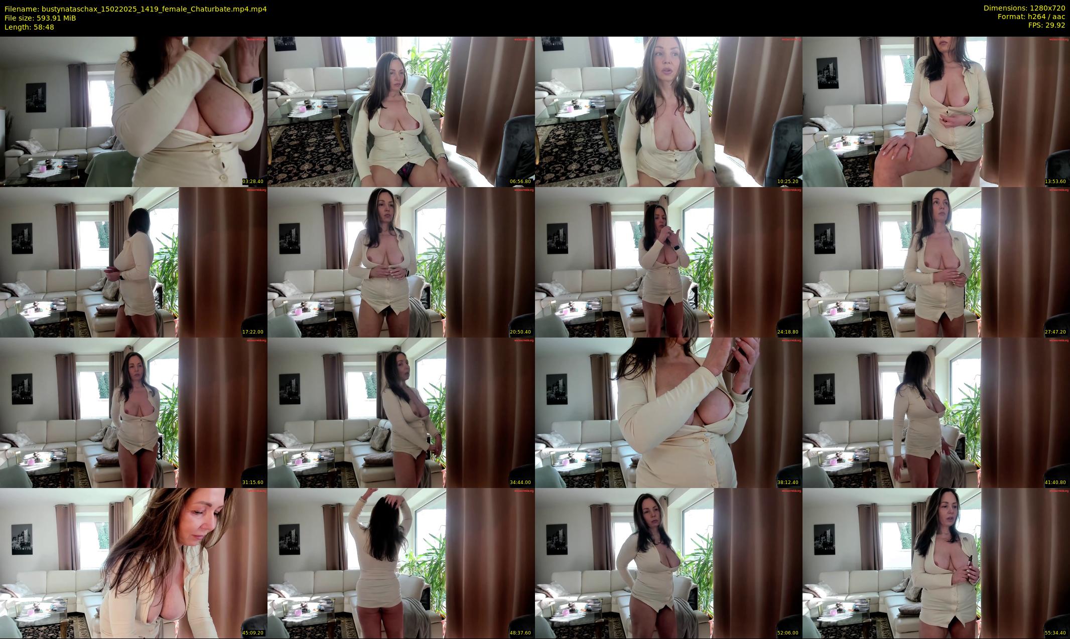 bustynataschax — 59 minute Chaturbate female cam show recording, 720p, Feb 15, 2025