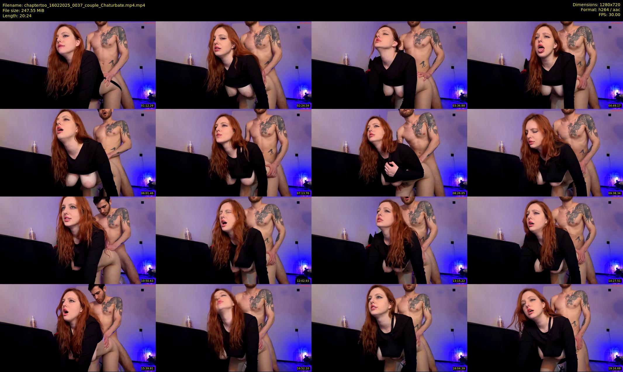 chaptertoo — 21 minute Chaturbate couple cam show recording, 720p, Feb 16, 2025
