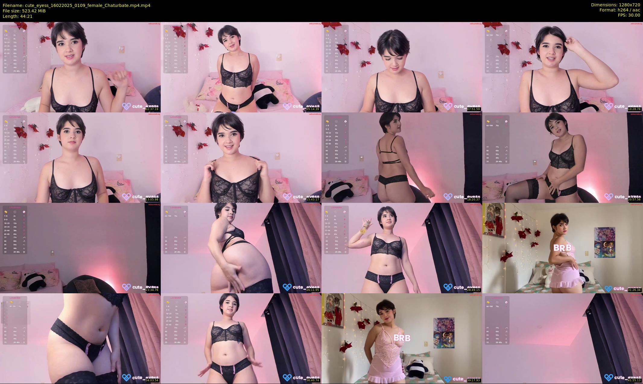 cute_eyess — 45 minute Chaturbate female cam show recording, 720p, Feb 16, 2025
