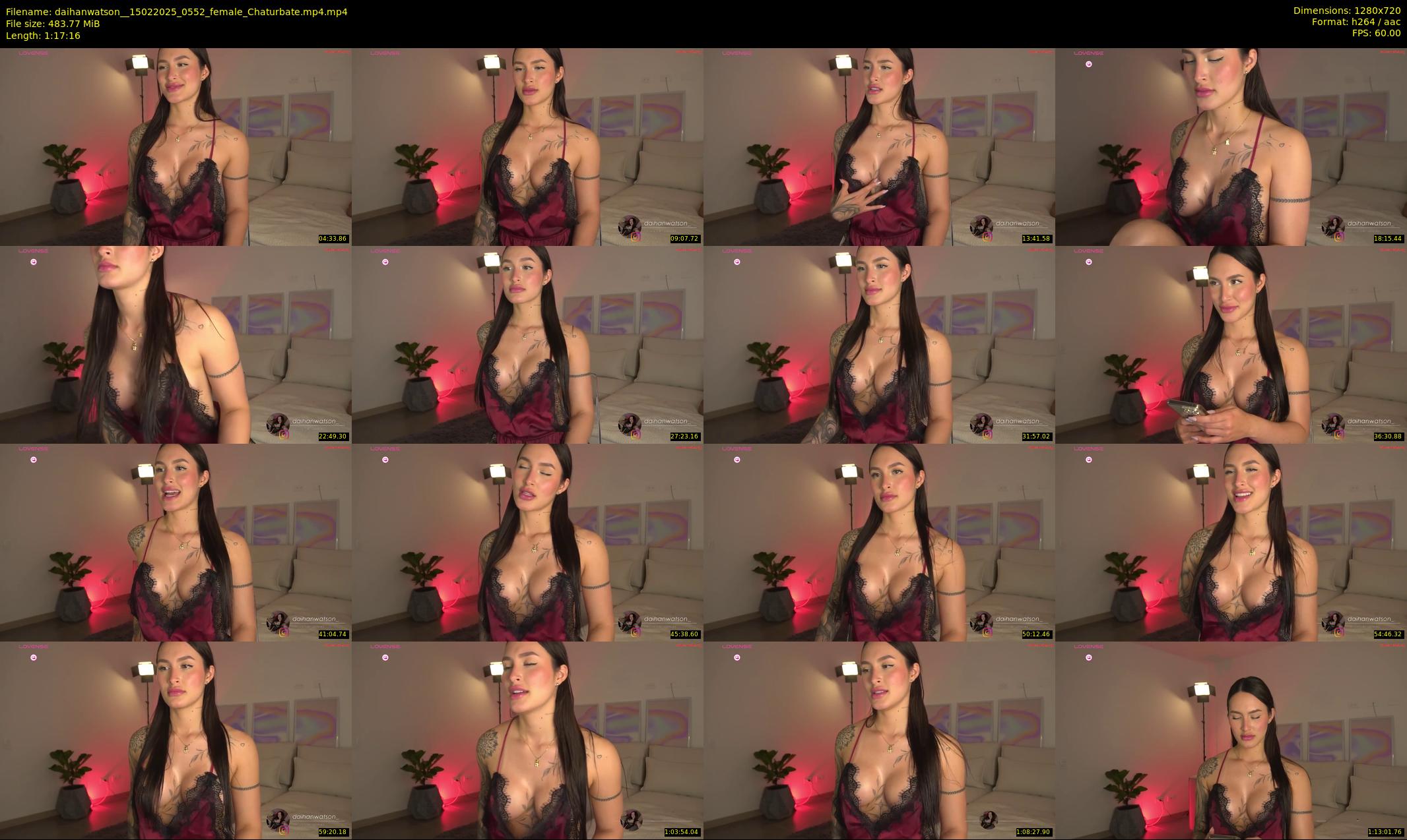 daihanwatson_ — 78 minute Chaturbate female cam show recording, 720p, Feb 15, 2025