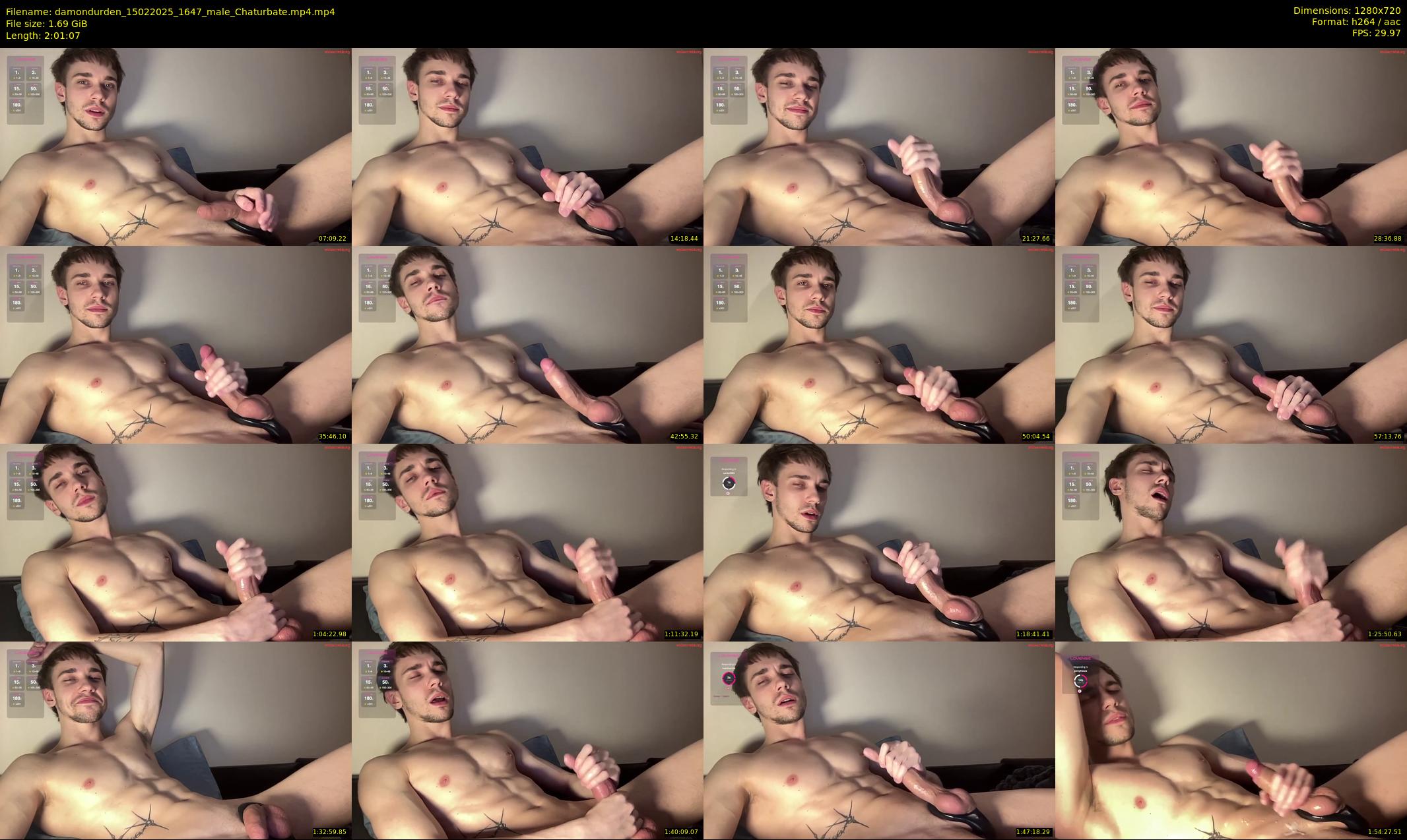 damondurden — 122 minute Chaturbate male cam show recording, 720p, Feb 15, 2025