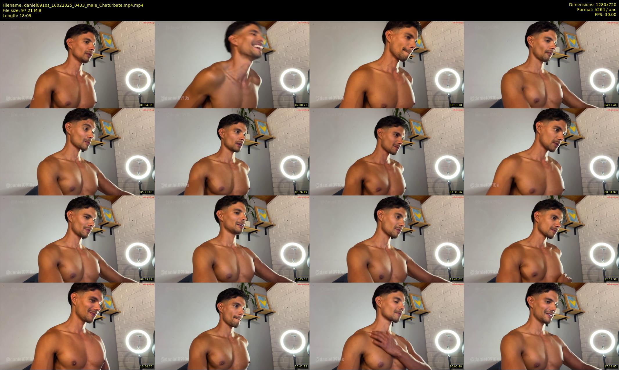 daniel0910s — 19 minute Chaturbate male cam show recording, 720p, Feb 16, 2025
